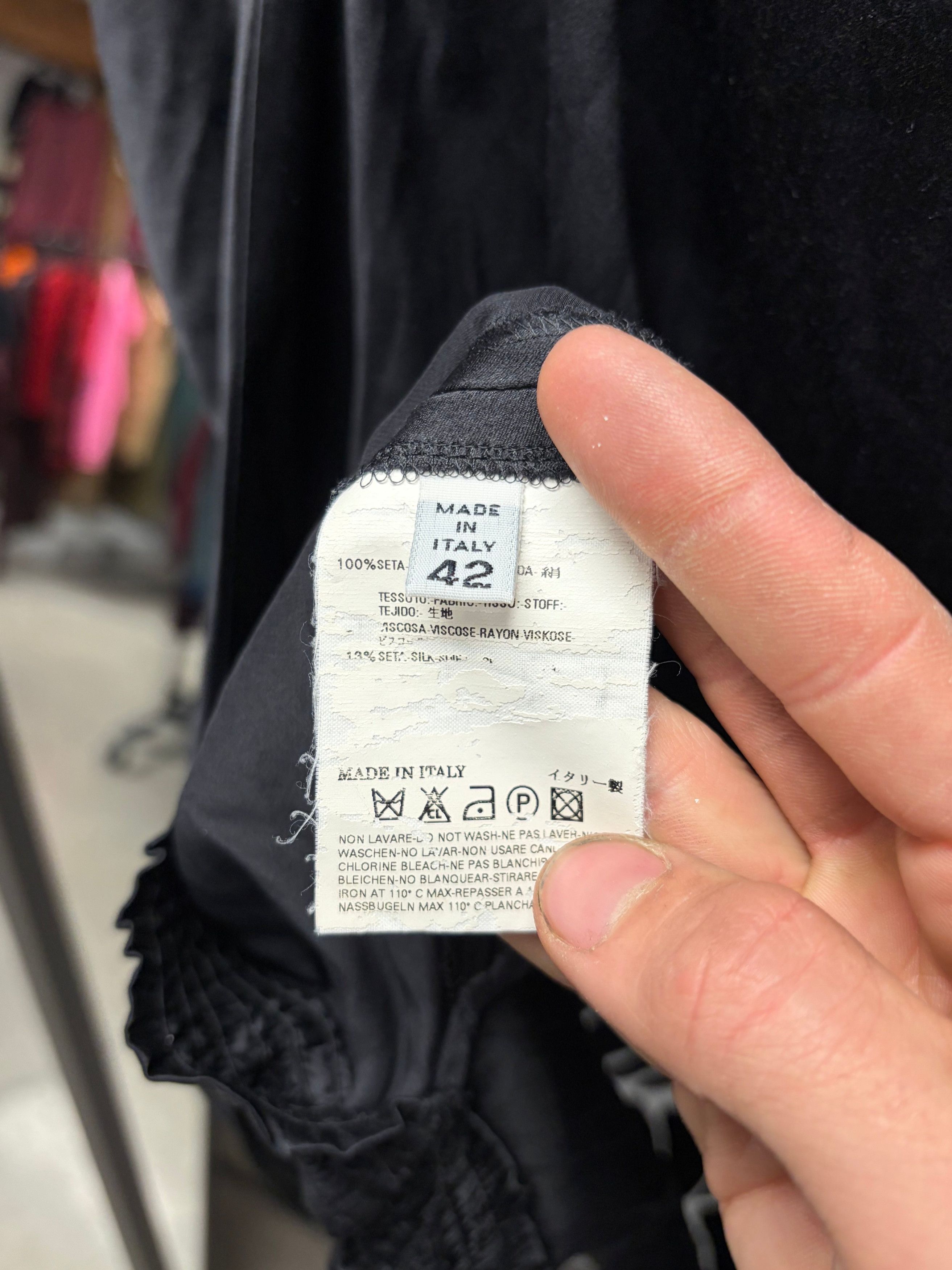 Maison Margiela AW2007 Maison Margiela Black Silk ‘Spiderweb’ Cocoon Top Size M / US 6-8 / IT 42-44 - 6 Thumbnail