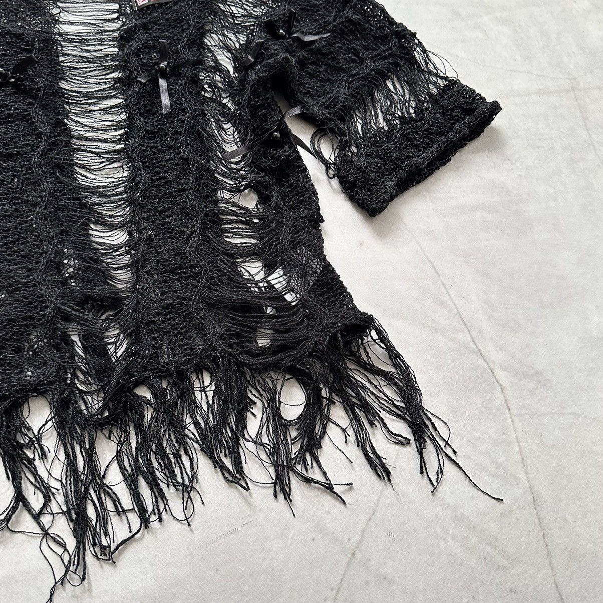 Hysteric Glamour × Undercover Gothic Mesh Web T Shirt Mad Punk LGB Tripp NYC Vibe Size M / US 6-8 / IT 42-44 - 5 Thumbnail