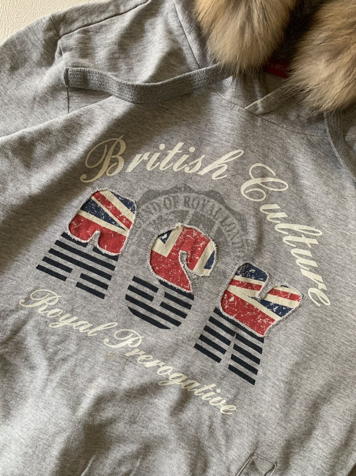 Japanese Brand 2000s ASK BRITISH VIBE FUR HOODIE IFSIXWASNINE LGB STYLE Size US L / EU 52-54 / 3 - 4 Thumbnail