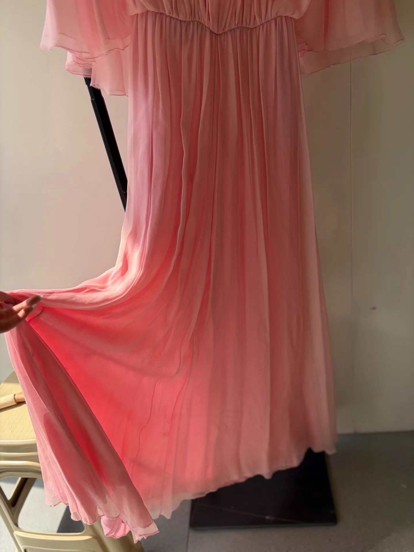 Valentino Valentino Runway Silk Pink Long Dress 38 Size XS / US 0-2 / IT 36-38 - 3 Thumbnail