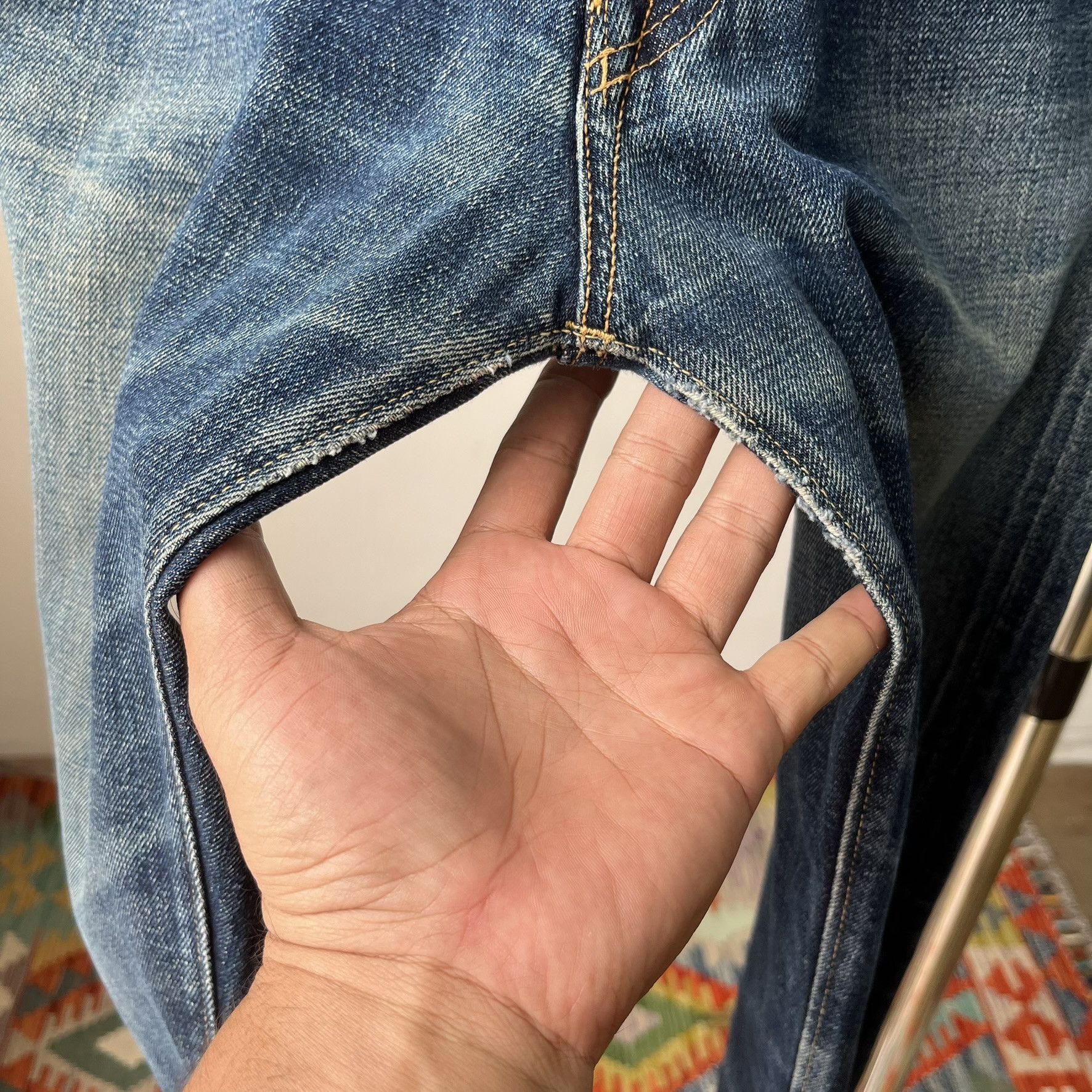 Levi's Size 28x28.5 Vintage 90's Denime Big E Japan Denim S1499 Size US 28 / EU 44 - 8 Thumbnail