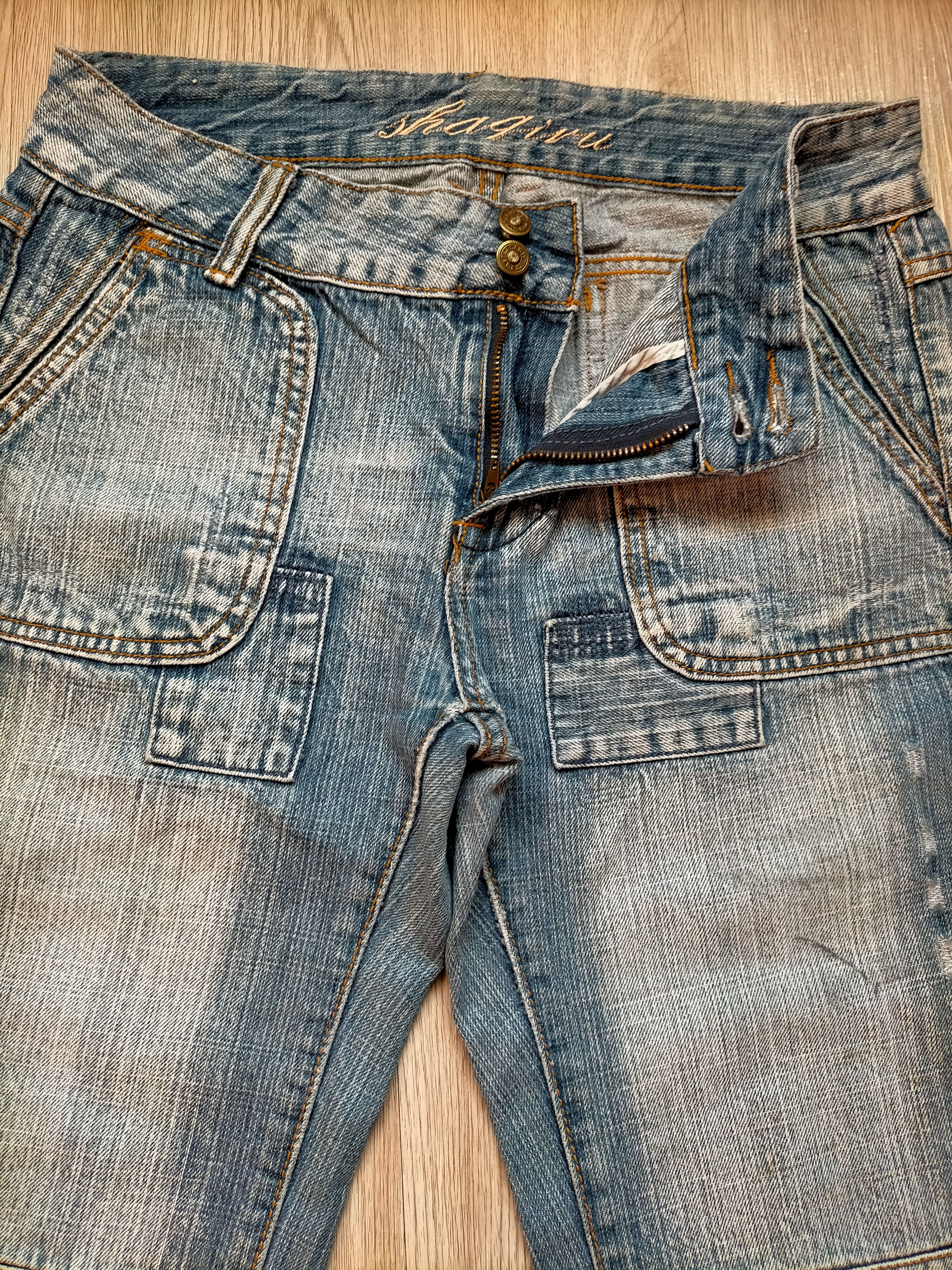 If Six Was Nine Flare Jeans Shaqiru Japan Patchwork Boot cut Blue Jeans Size US 31 - 6 Thumbnail