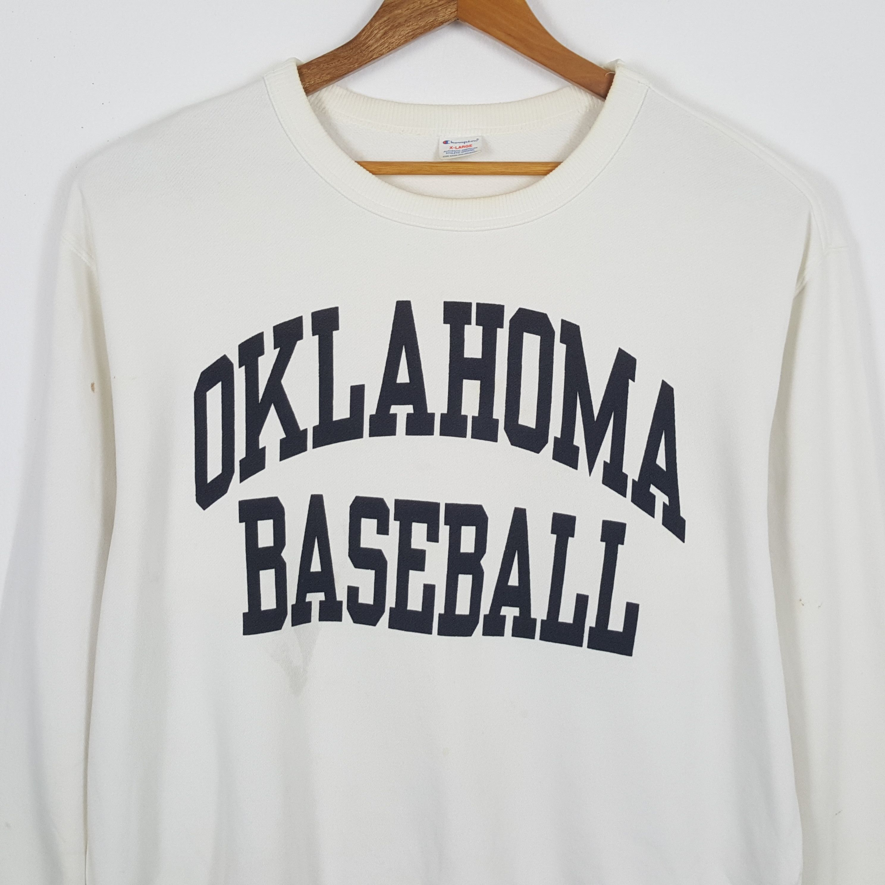 MLB × Vintage Vintage OKALAHOMA BASEBALL American MLB Team Sweatshirts Size US XL / EU 56 / 4 - 2 Thumbnail