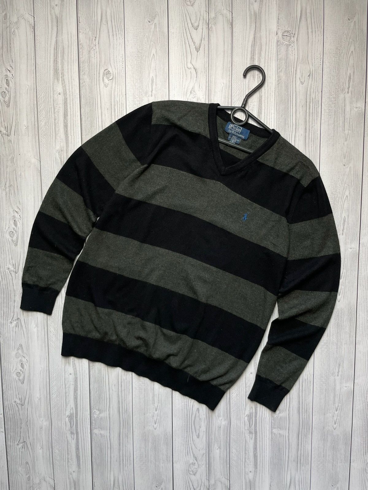 Polo Ralph Lauren × Vintage Vintage polo Ralph Lauren striped sweater size XL rare Size US XL / EU 56 / 4 - 1 Thumbnail