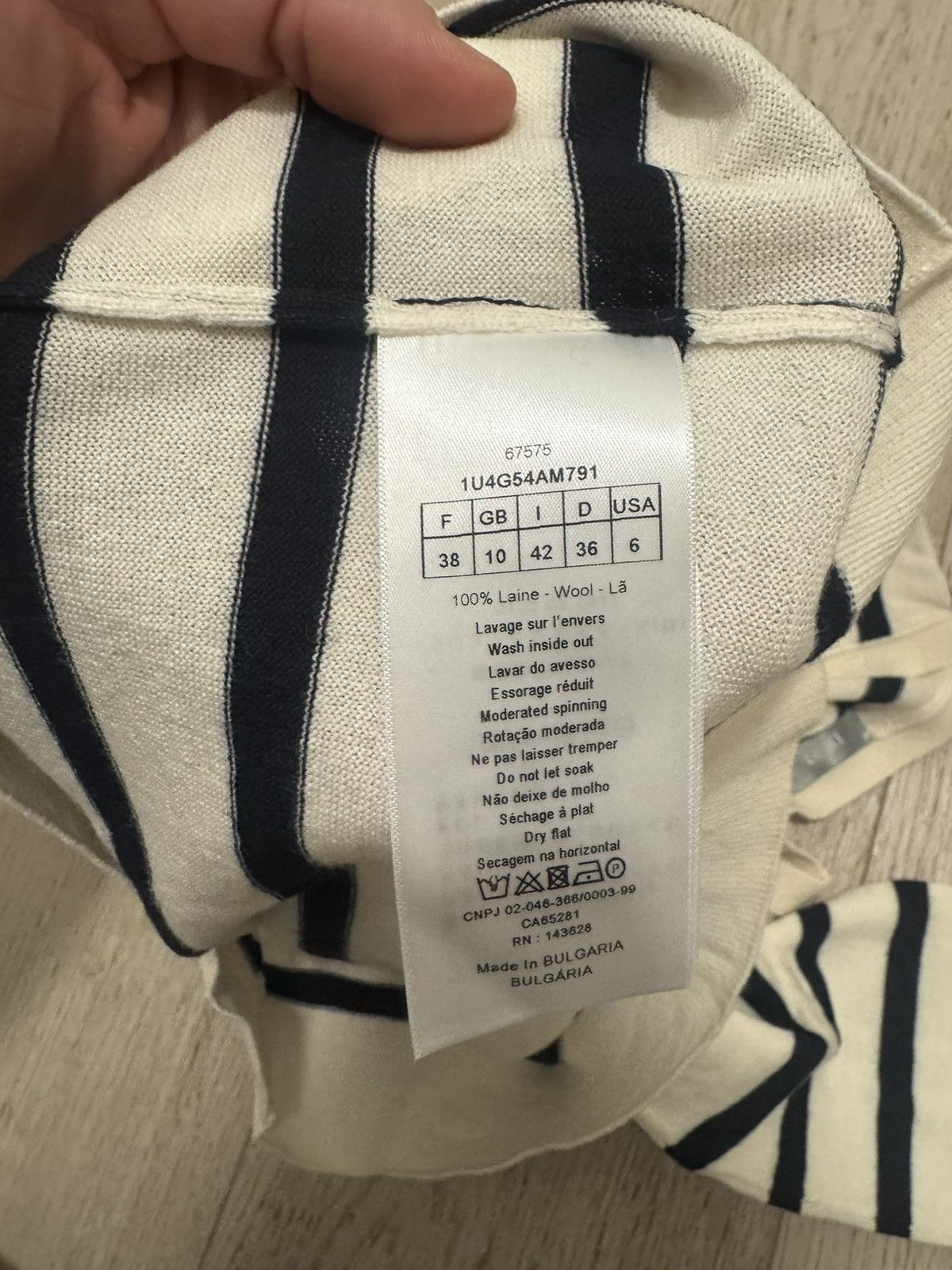Dior Striped Christian Dior cardigan Size S / US 4 / IT 40 - 4 Thumbnail