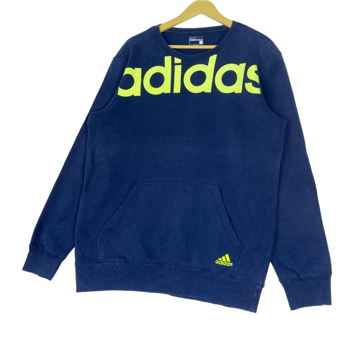 Adidas Adidas Spellout Blue Sweatshirt Crewneck Pullover Jumper Size US S / EU 44-46 / 1 - 3 Thumbnail