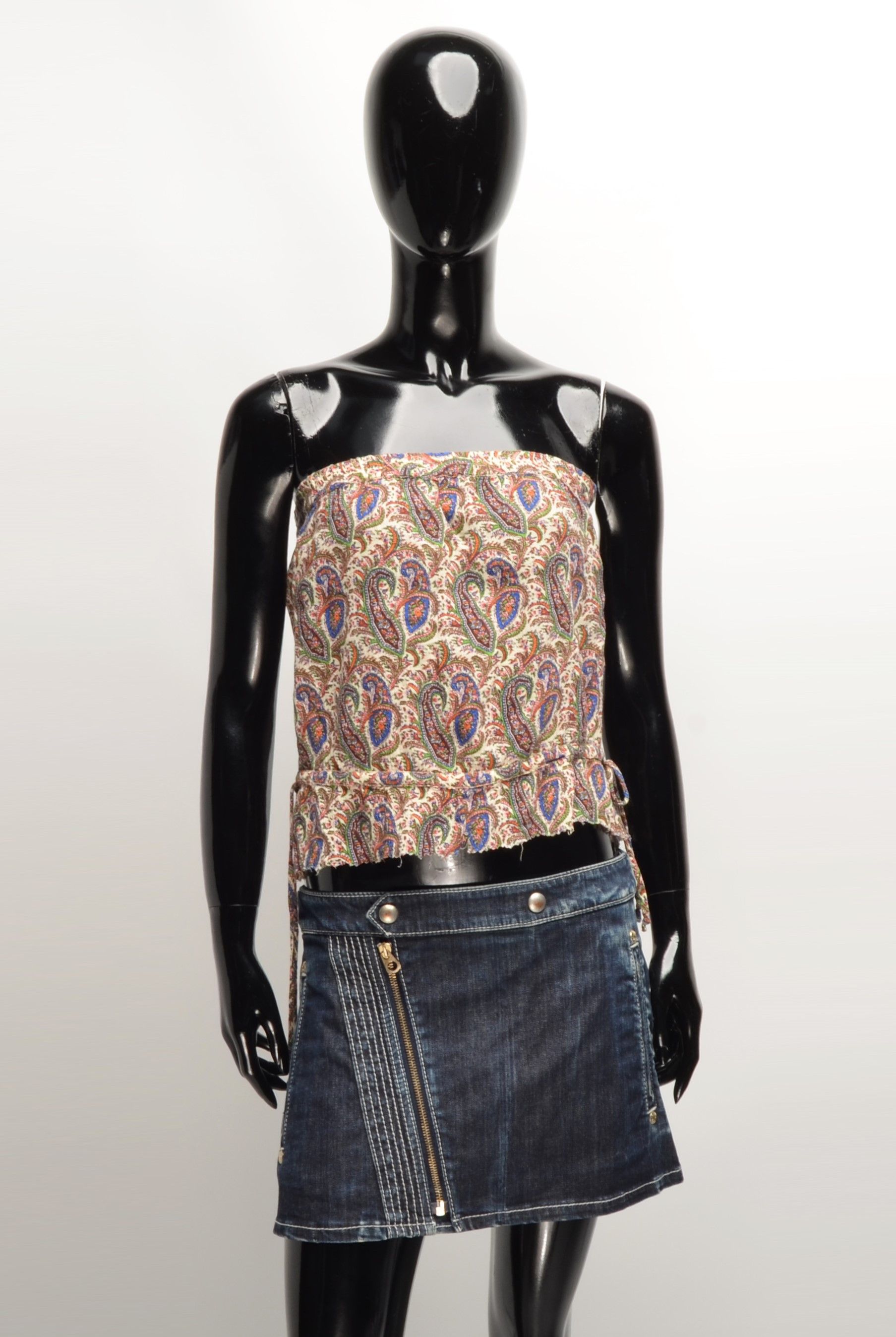 Denim & Supply Ralph Lauren Denim And Supply Ralph Lauren Paisley Boho Cropped Top Size XS / US 0-2 / IT 36-38 - 1 Thumbnail
