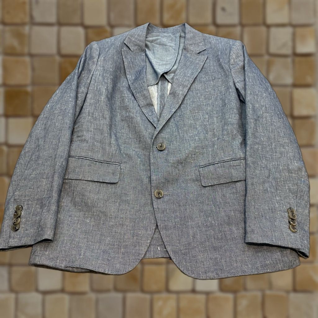 Vintage Fairlane Sport Coat Mens M Blue Linen Blend Two-Button Jacket Regular Fit Short Description: Solid Pattern Size US M / EU 48-50 / 2 - 1 Thumbnail