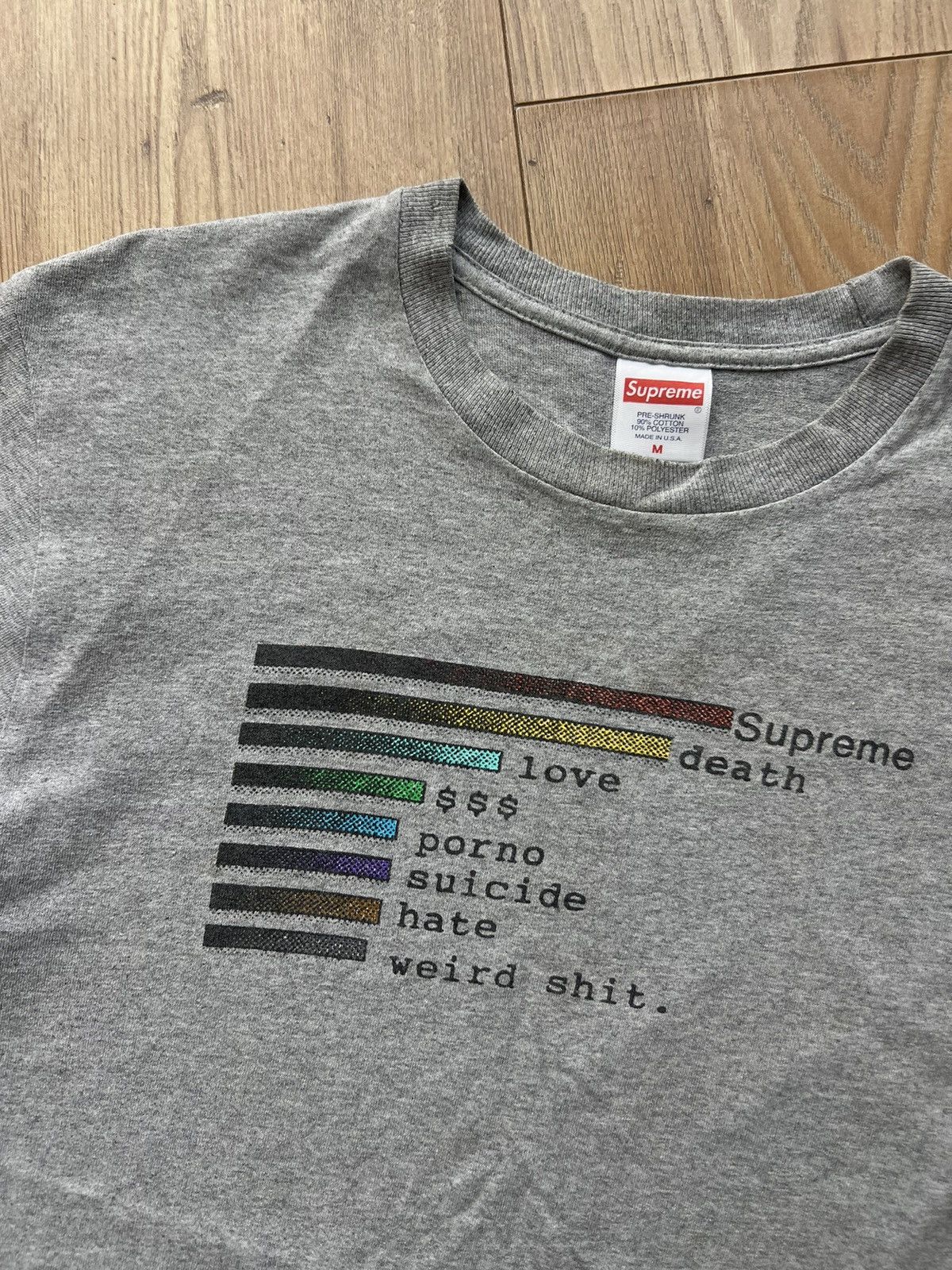 Supreme SUPREME DEATH LOVE $ WEIRD SHIT TEE Y2K VINTAGE Size US M / EU 48-50 / 2 - 4 Thumbnail