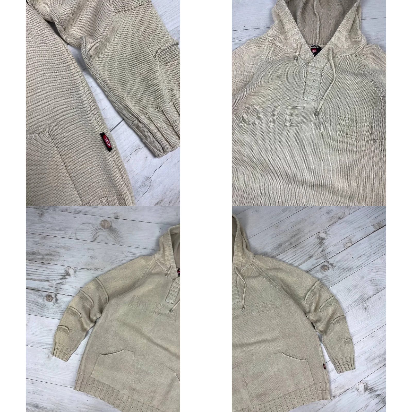 Diesel VINTAGE Diesel Hoodie Big Logo Gray Diesel Hoodie L Men XS? Size US L / EU 52-54 / 3 - 8 Thumbnail