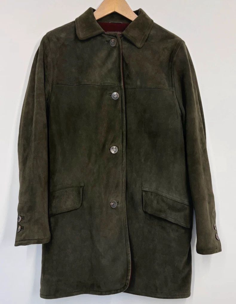 Loro Piana Loro Piana Women's Leather Coat Wool Lining- Size US XL / EU 56 / 4 - 1 Thumbnail