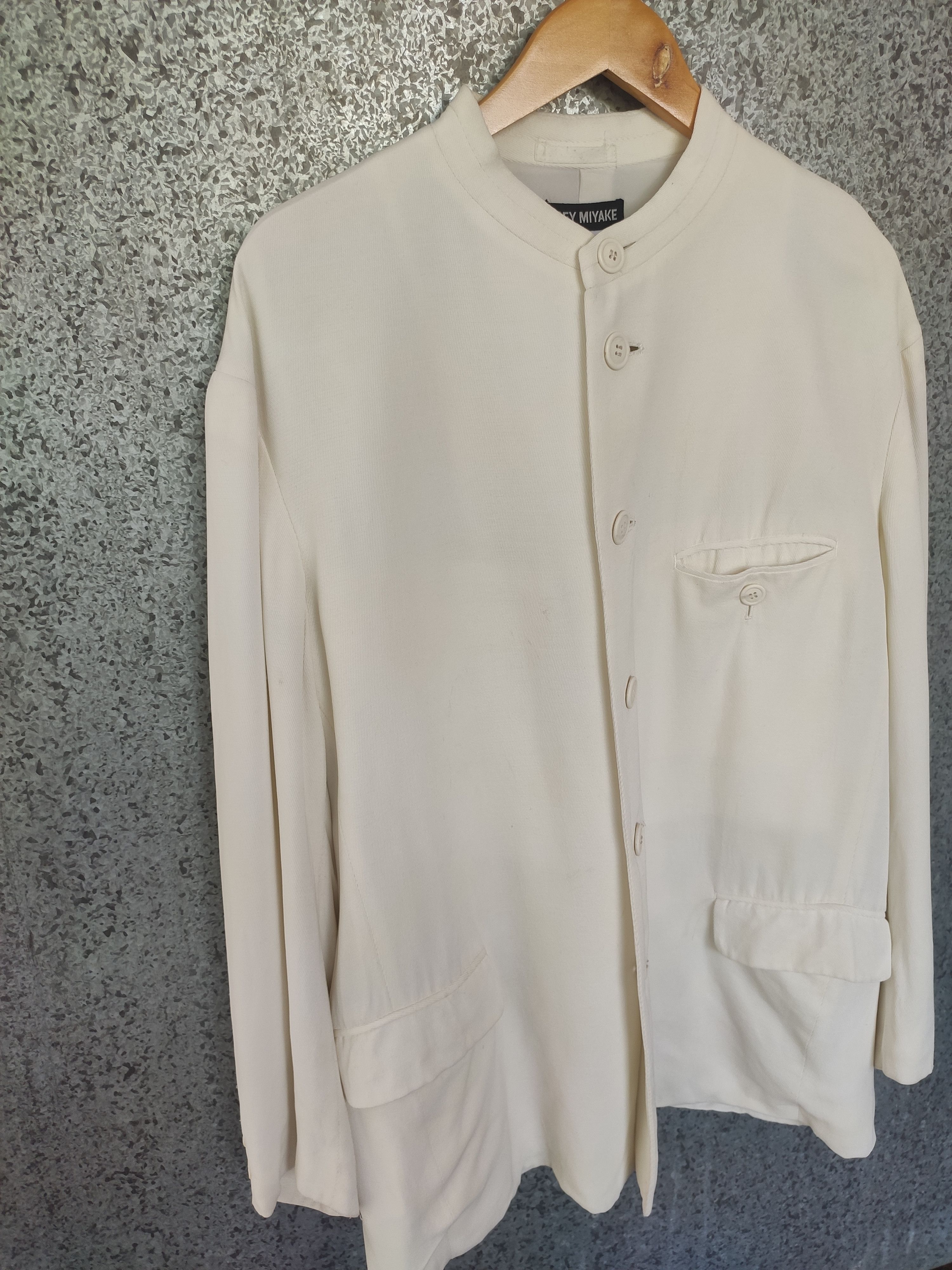 Issey Miyake Issey Miyake blouse jacket cheong sam neck linen rayon Size US L / EU 52-54 / 3 - 4 Thumbnail