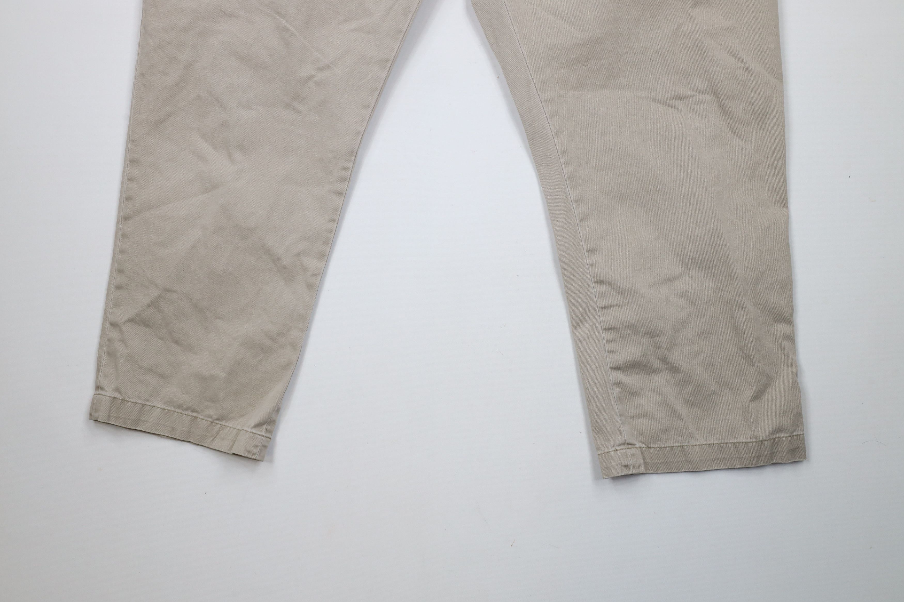 Ralph Lauren × Vintage Vintage Ralph Lauren Wide Leg Chino Pants Beige Cotton Size US 44 / EU 60 - 4 Thumbnail