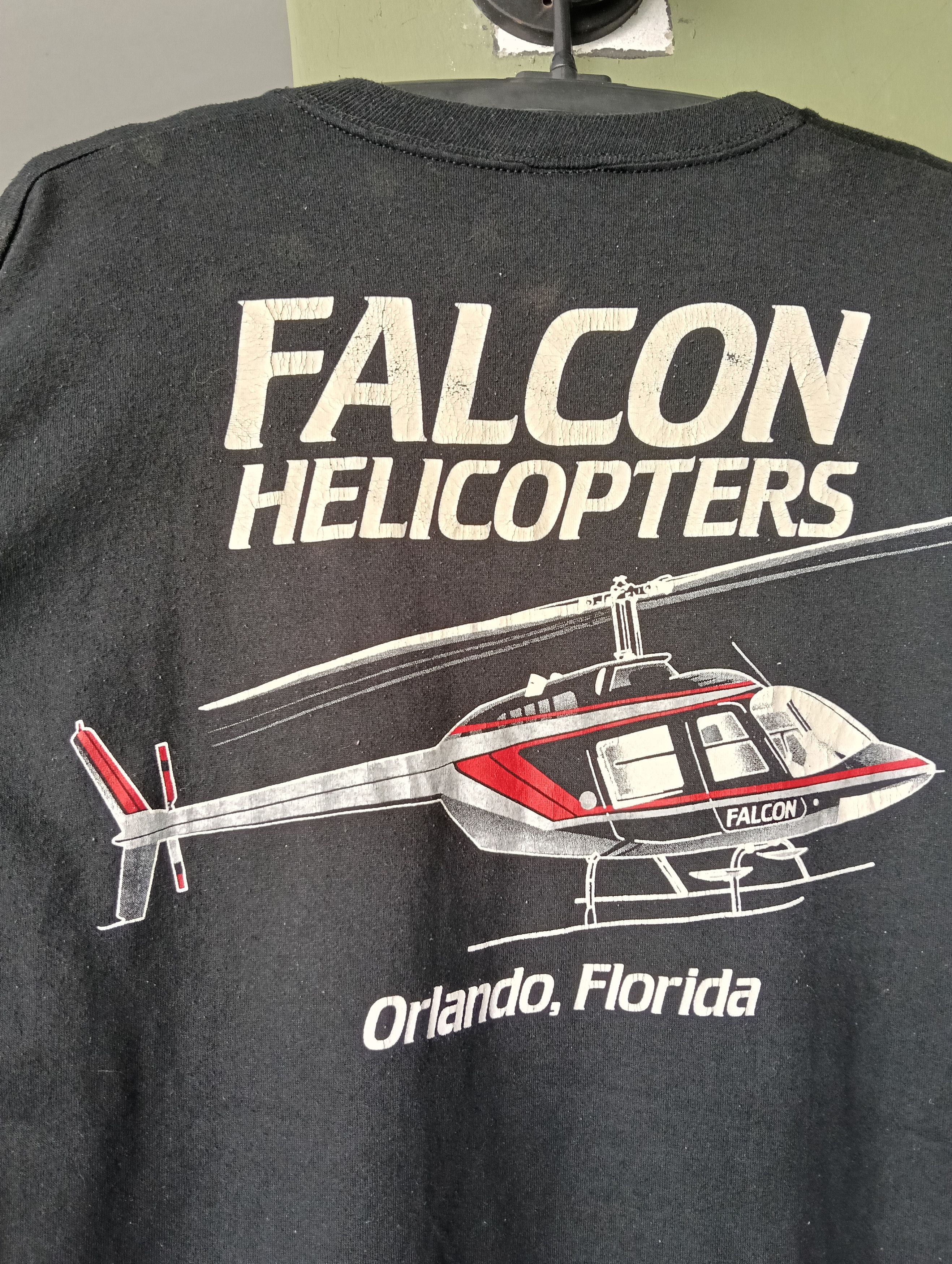 Vintage Falcon helicopters Orlando Florida vintage t shirt size XL. Size US XL / EU 56 / 4 - 2 Thumbnail