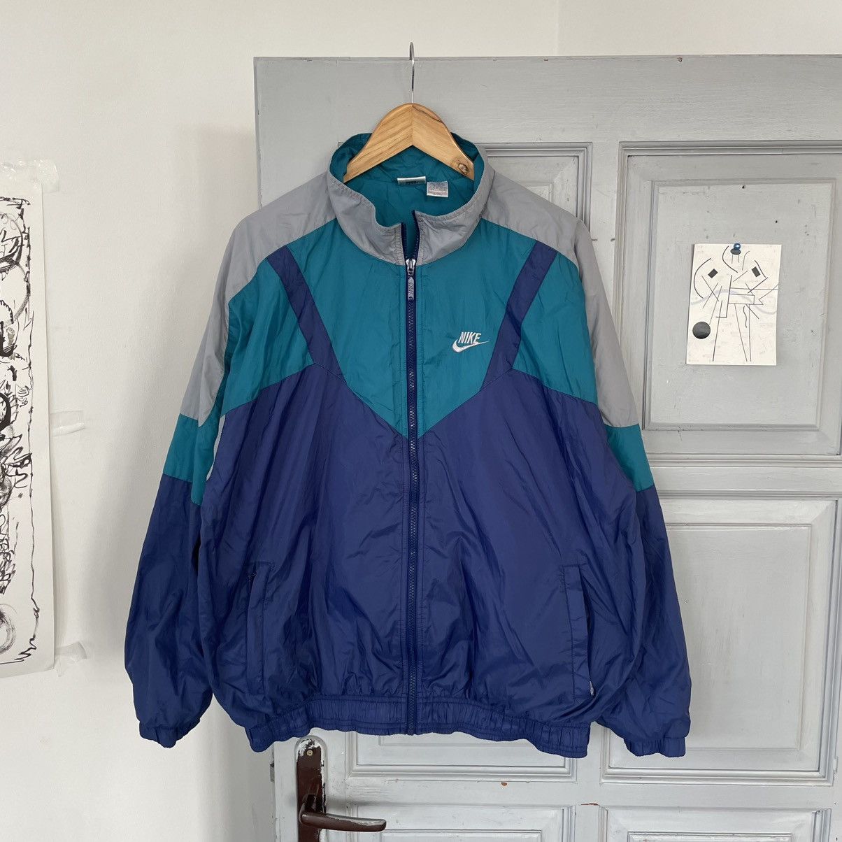 Nike Vintage Nike 90’s Tracksuit zip-up Jacket y2k size L Size US L / EU 52-54 / 3 - 1 Thumbnail