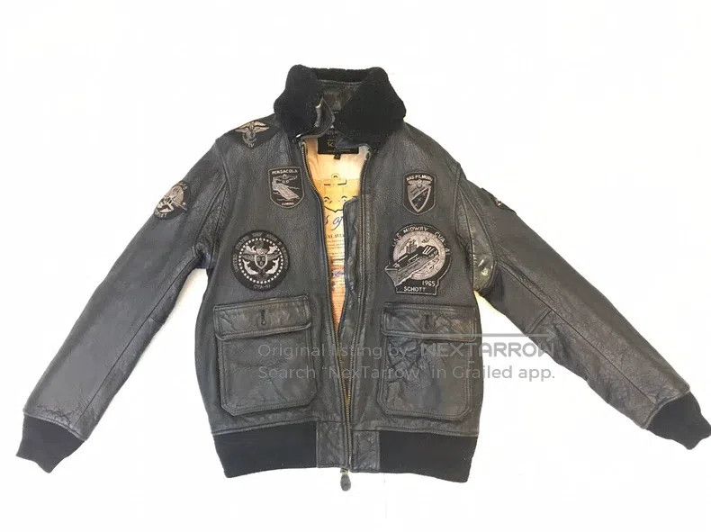 Schott Schott Golden Wing G1 American military classic flying win Size US XL / EU 56 / 4 - 2 Thumbnail