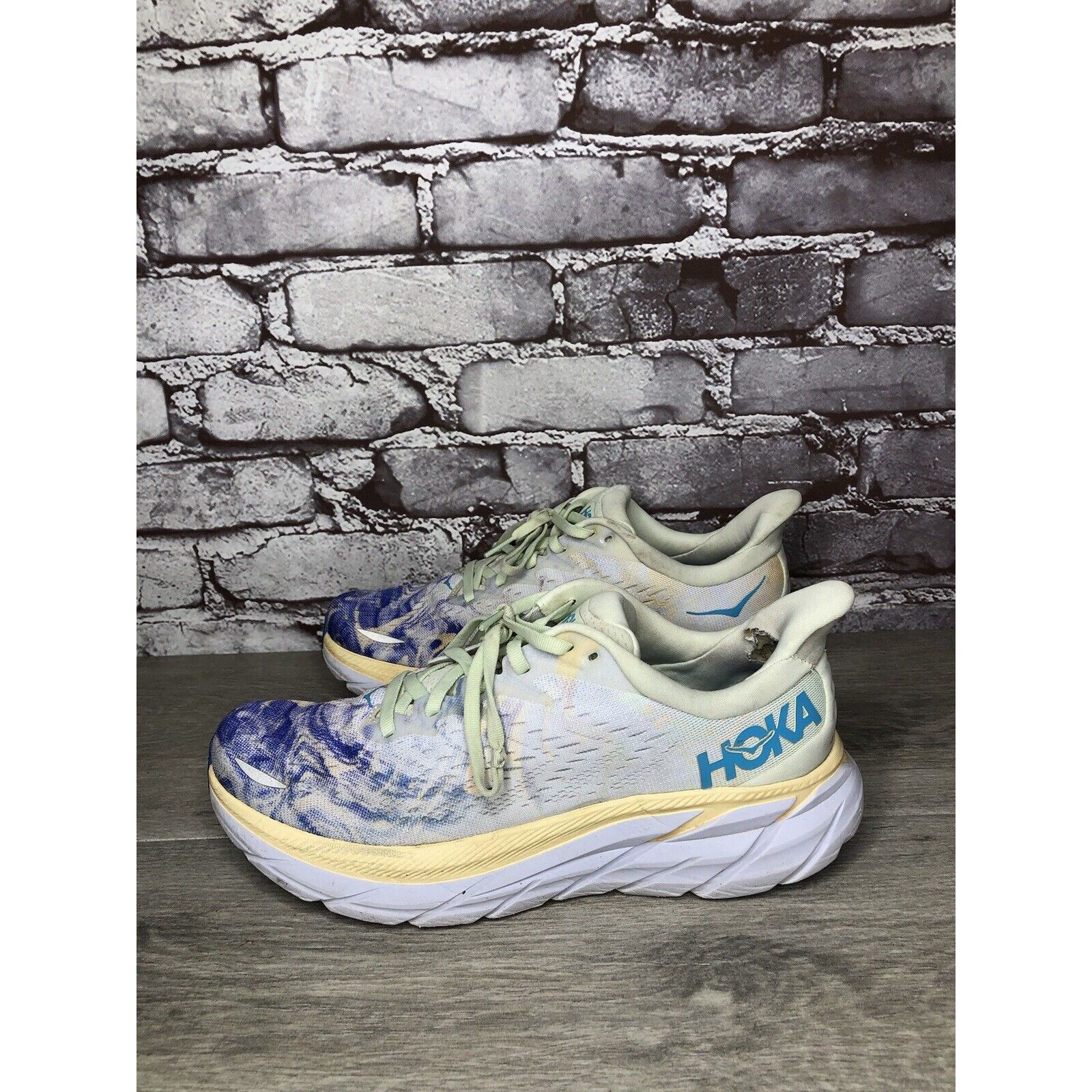 Hoka Hoka One One Clifton 8 Together Multi Color Fabric Lace Runn Size US 7.5 / EU 40-41 - 19 Thumbnail