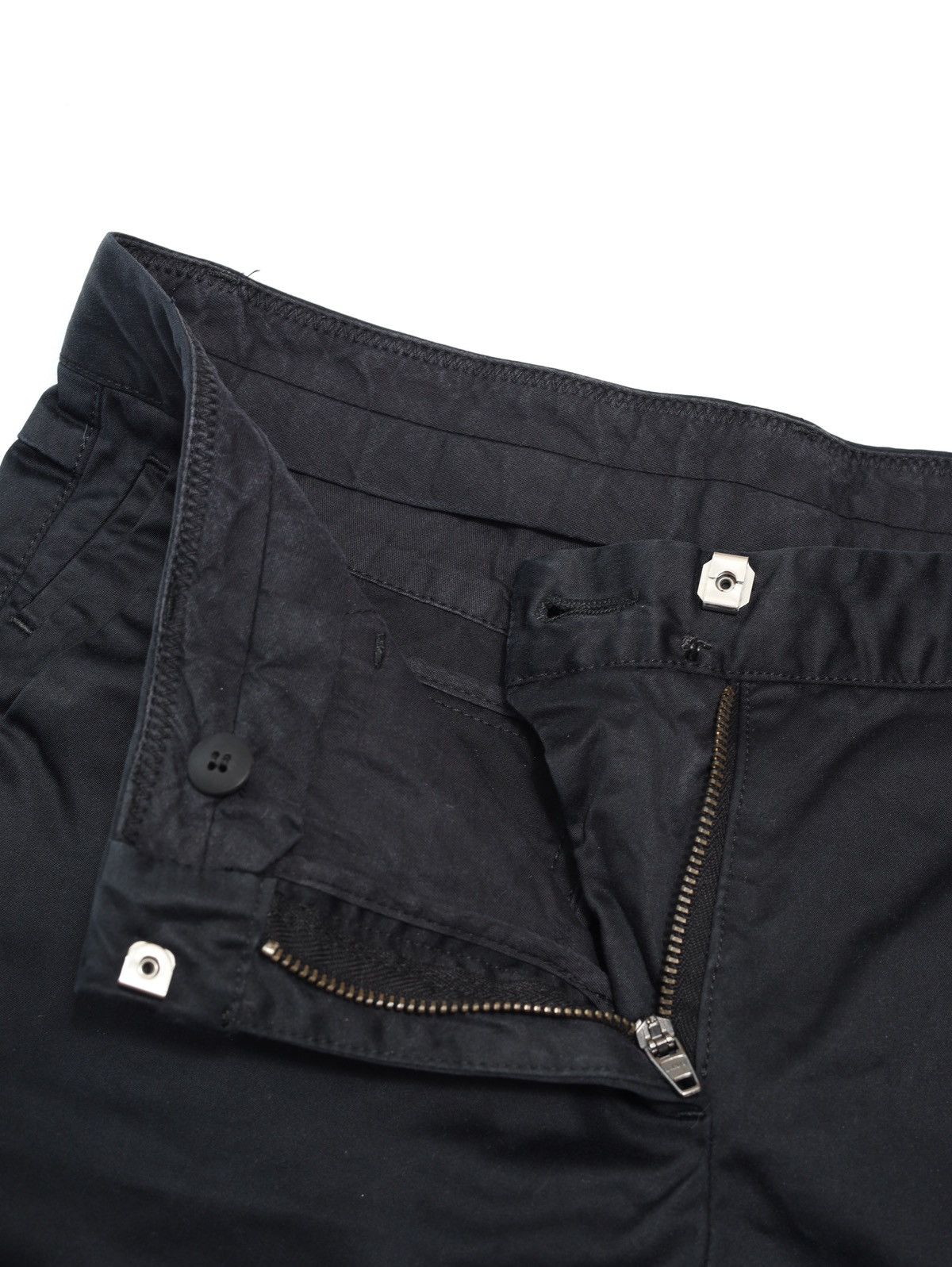 Jil Sander Jil Sander Slim Black Satin Cotton Pants Canova Sateen Size 28" / US 6 / IT 42 - 5 Thumbnail