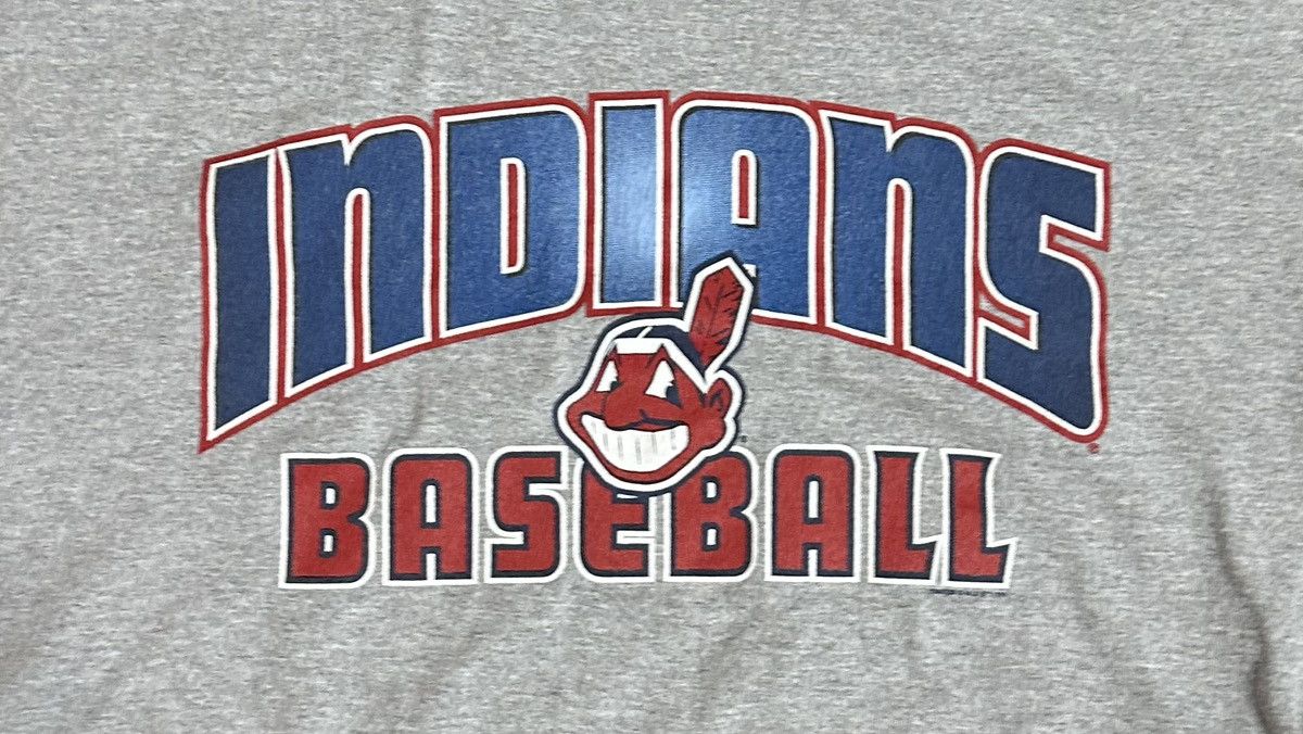 MLB × Vintage 90s Cleveland Indians T-Shirt Size US L / EU 52-54 / 3 - 2 Thumbnail