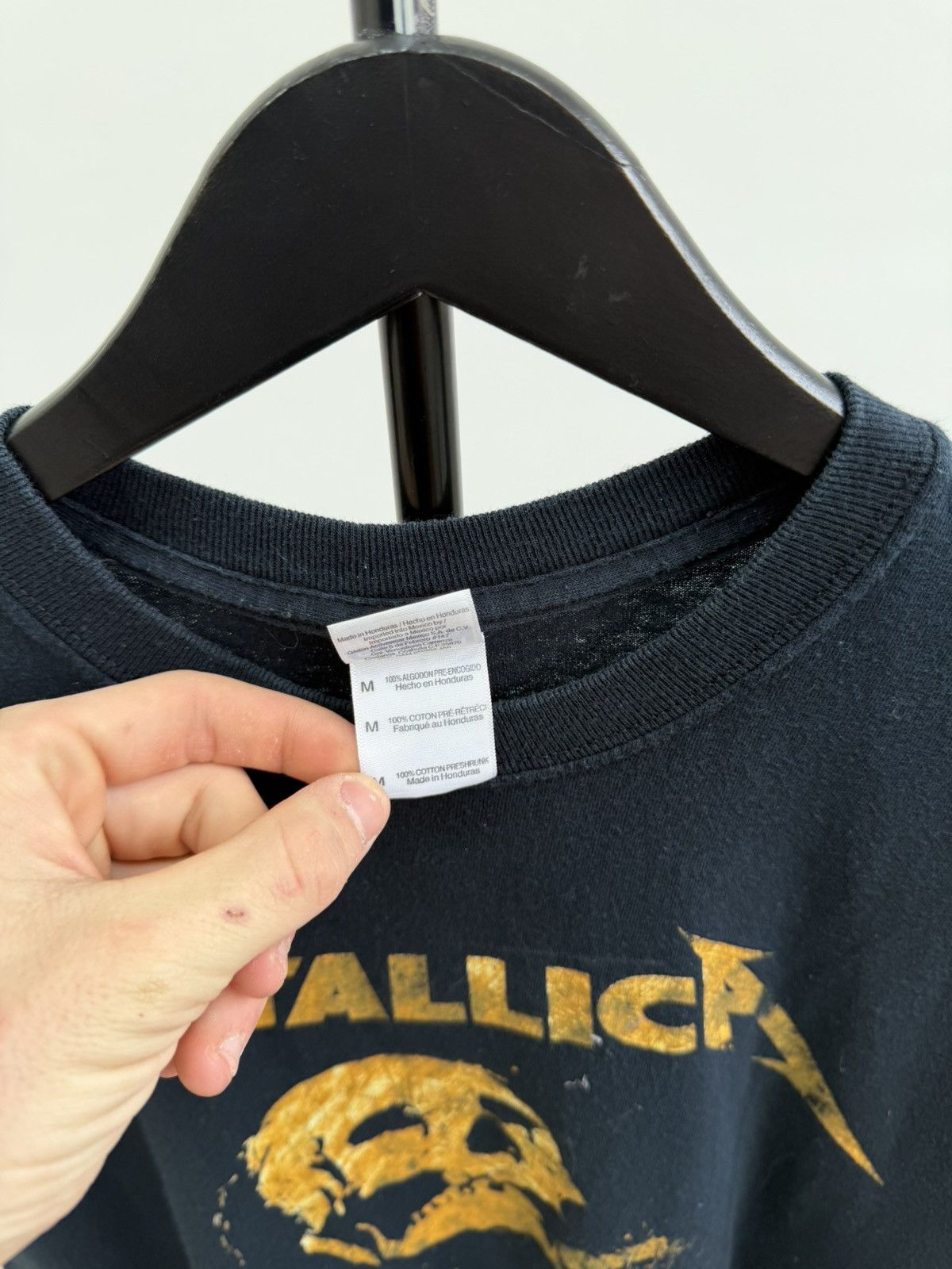 Band Tees Metallica “Death Magnetic” 2008 Tour Merch Tee Shirt Size US M / EU 48-50 / 2 - 9 Thumbnail
