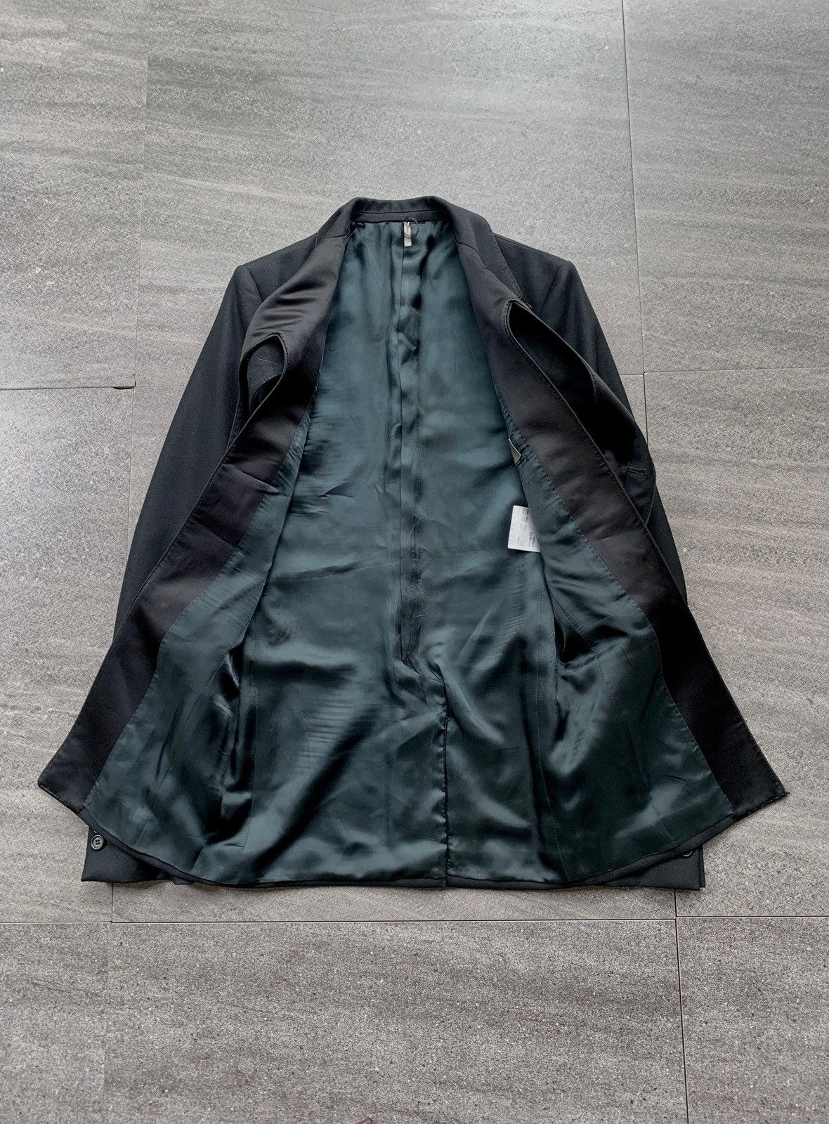 Dior F/W 2006 Crossed Lapels Blazer Jacket by Hedi Slimane Size 46S - 4 Thumbnail