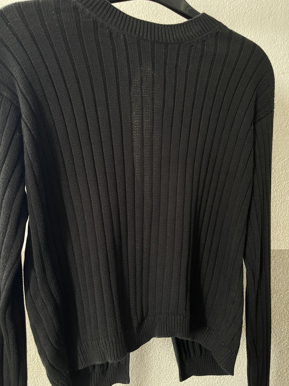 Prada Prada Open Back Black Ribbed Knit Top Size M / US 6-8 / IT 42-44 - 3 Thumbnail
