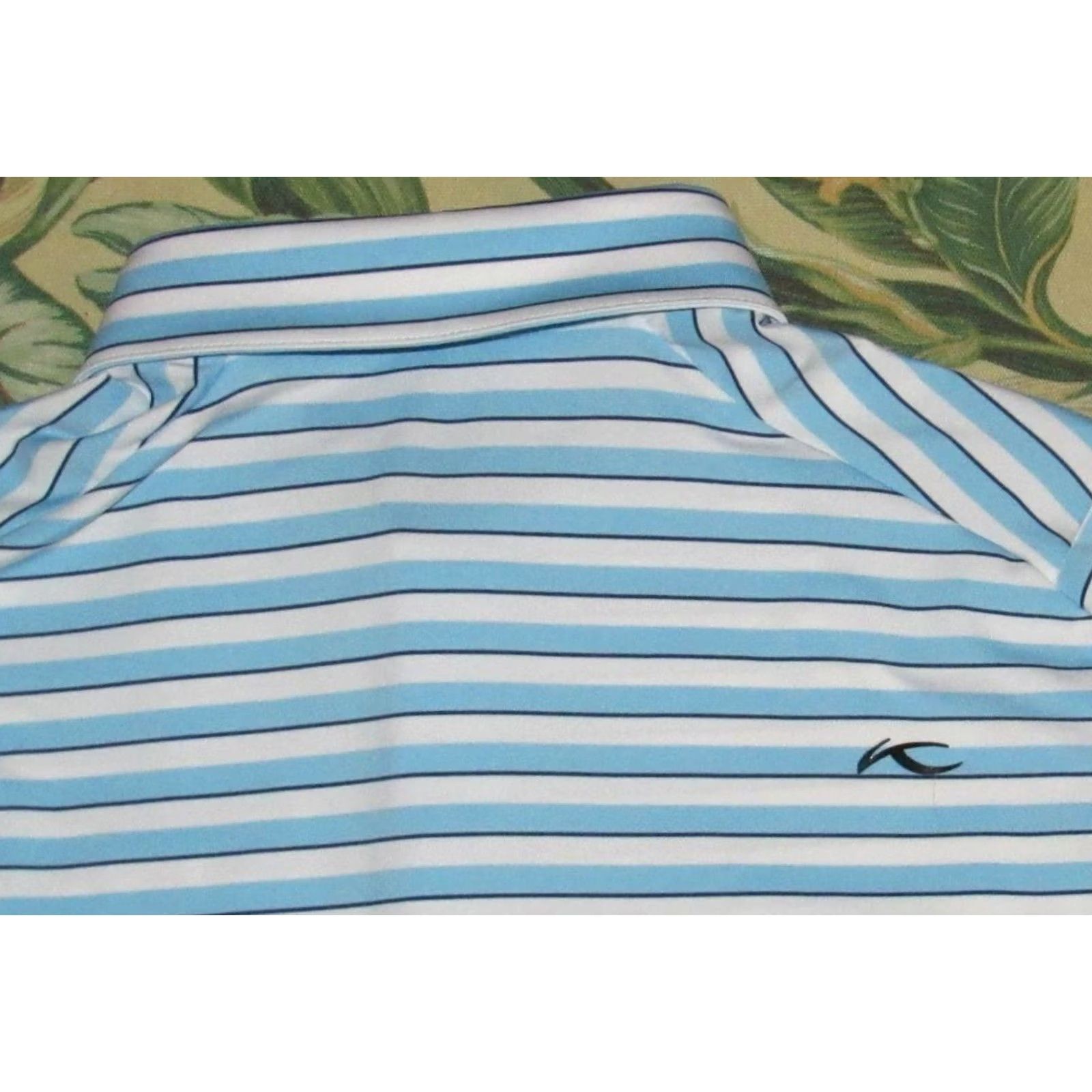 KJUS KJUS Striped Short Sleeve Polo Shirt Greenville Country Club North Carolina L Blue Mens Size US L / EU 52-54 / 3 - 3 Thumbnail