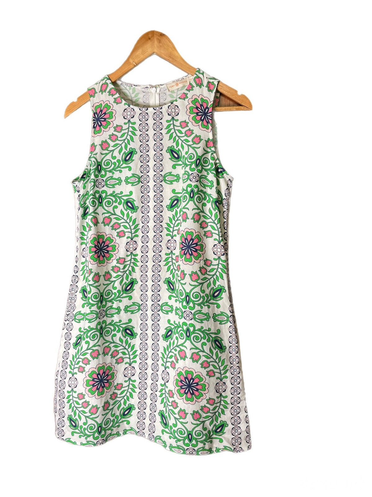 Tory Burch Tory Burch Garden Party Flora Linen Dress Women’s Size XS Size XS / US 0-2 / IT 36-38 - 2 Thumbnail