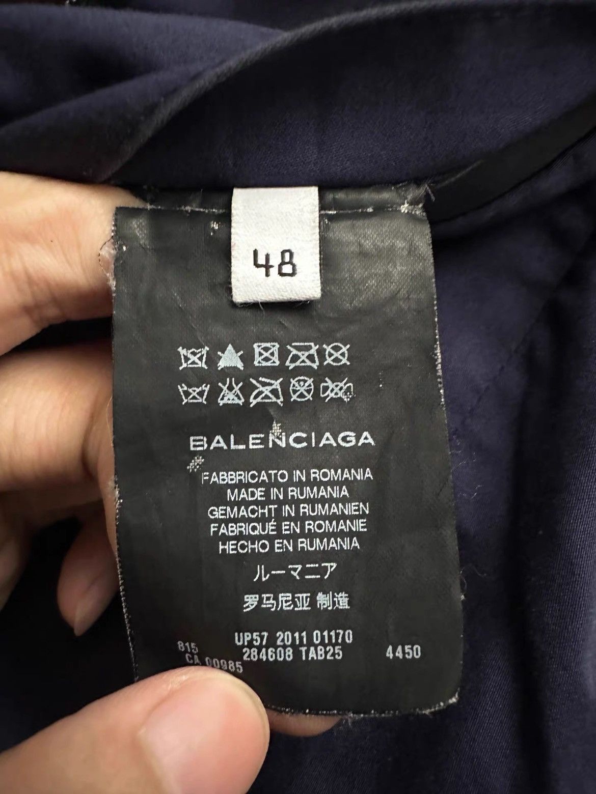 Balenciaga Sz 48 Balenciaga 11SS reversible leather neck Jacet Size US M / EU 48-50 / 2 - 5 Thumbnail