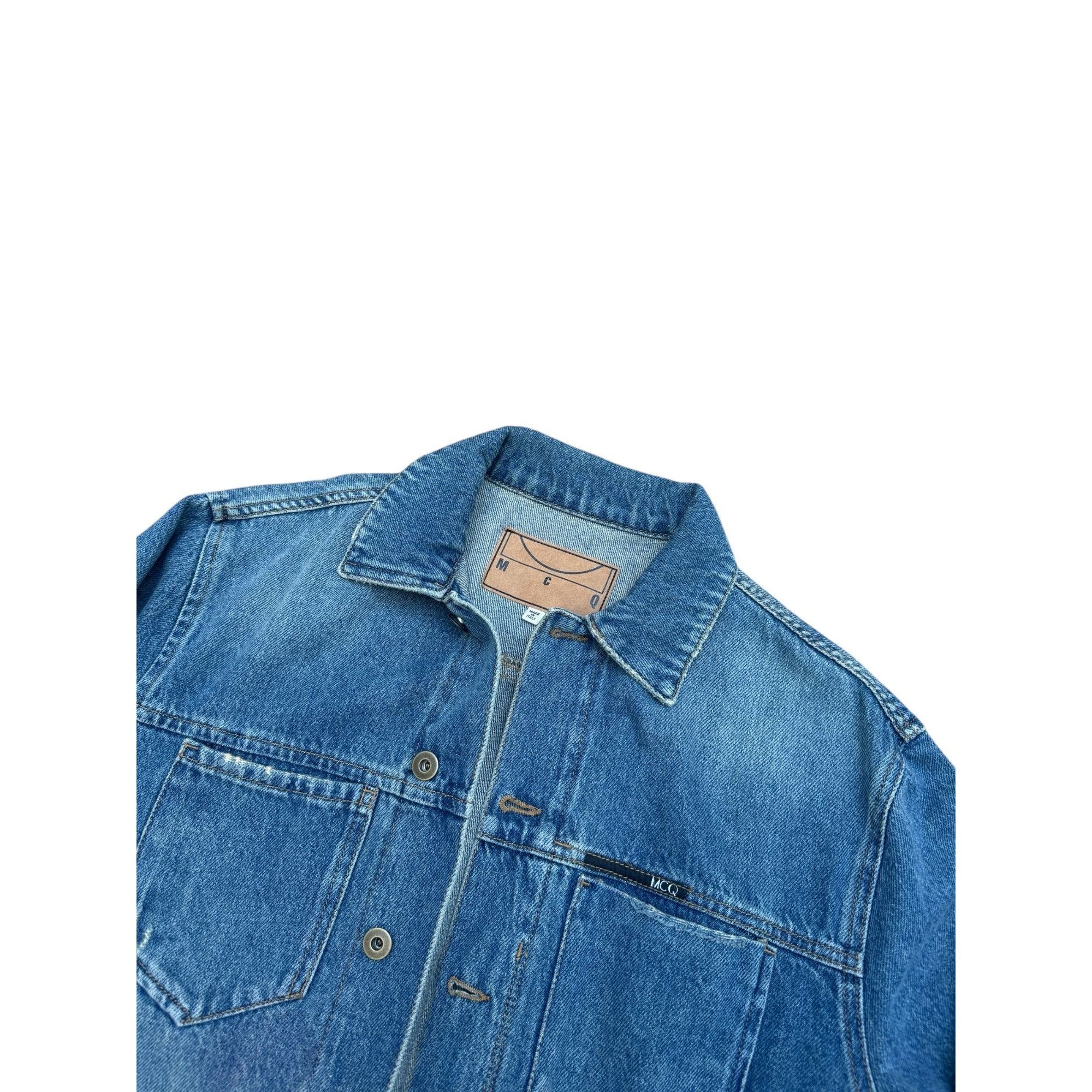 Alexander McQueen Blue Denim Jacket Size M / US 6-8 / IT 42-44 - 2 Thumbnail