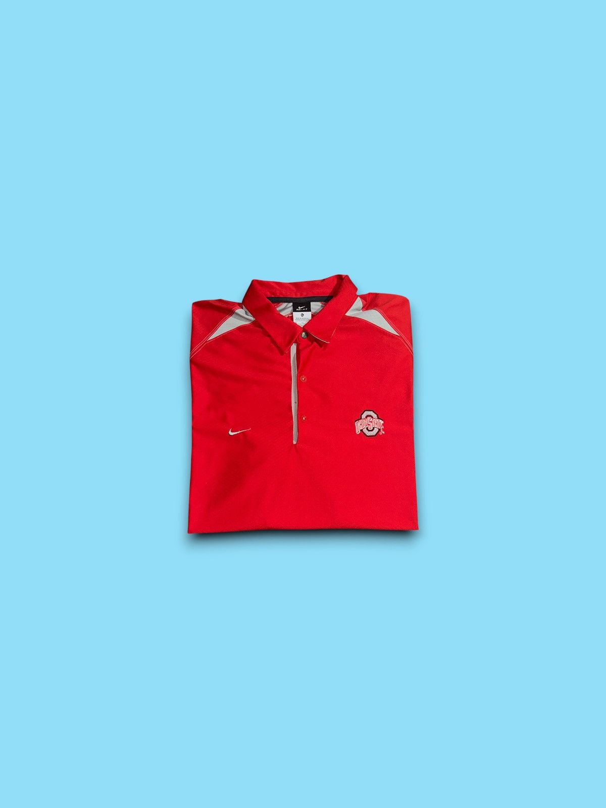 Nike Vintage Ohio state buckeyes Nike NCAA polo dri-fit shirt XL Size US XL / EU 56 / 4 - 1 Thumbnail