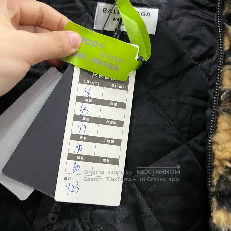 Balenciaga Balenciaga Leopard Print Zipper High Collar Fur Coat Size XS / US 0-2 / IT 36-38 - 6 Thumbnail