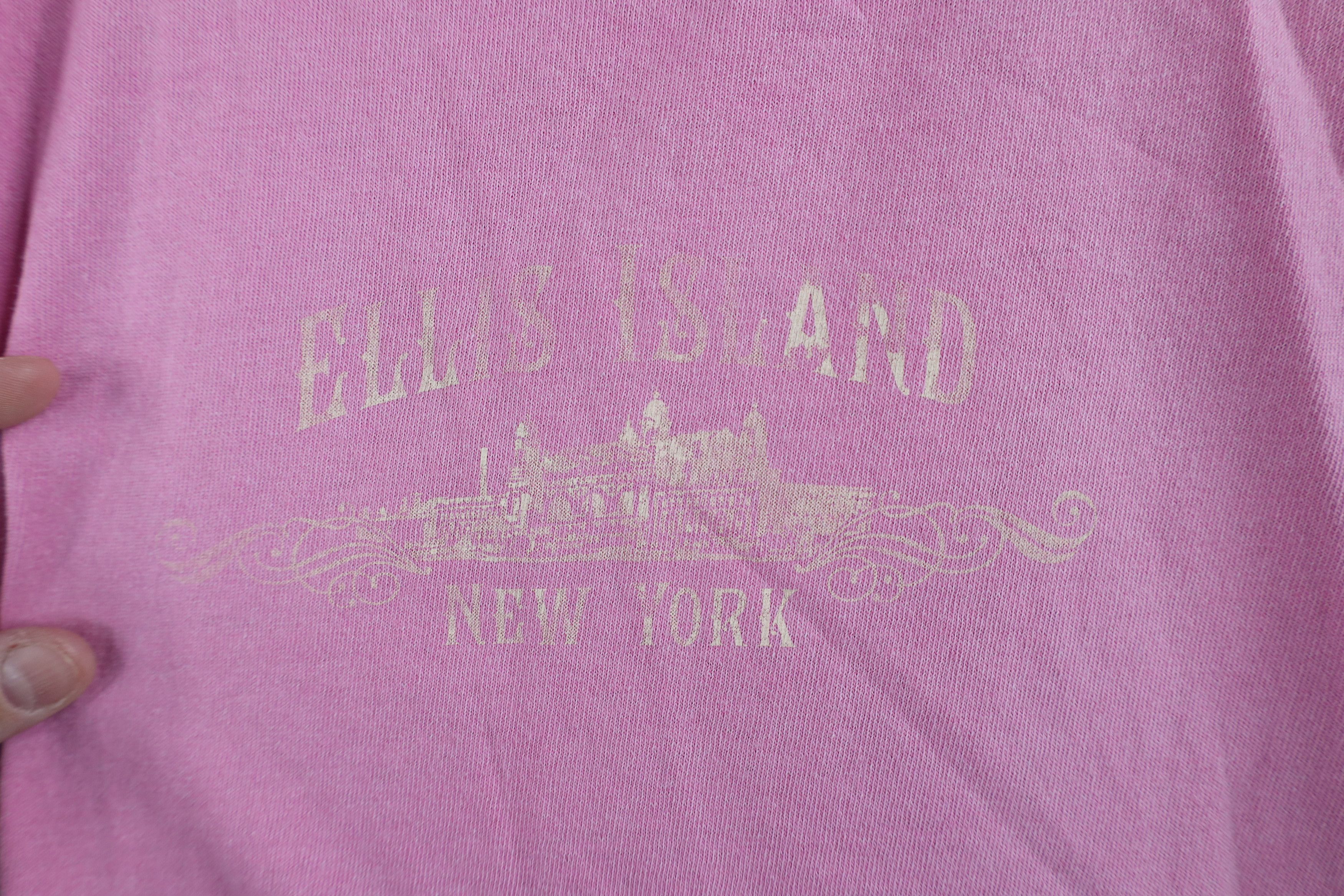 Vintage Vintage Y2K Streetwear Out Ellis Island New York T-Shirt Size XL / US 12-14 / IT 48-50 - 4 Thumbnail