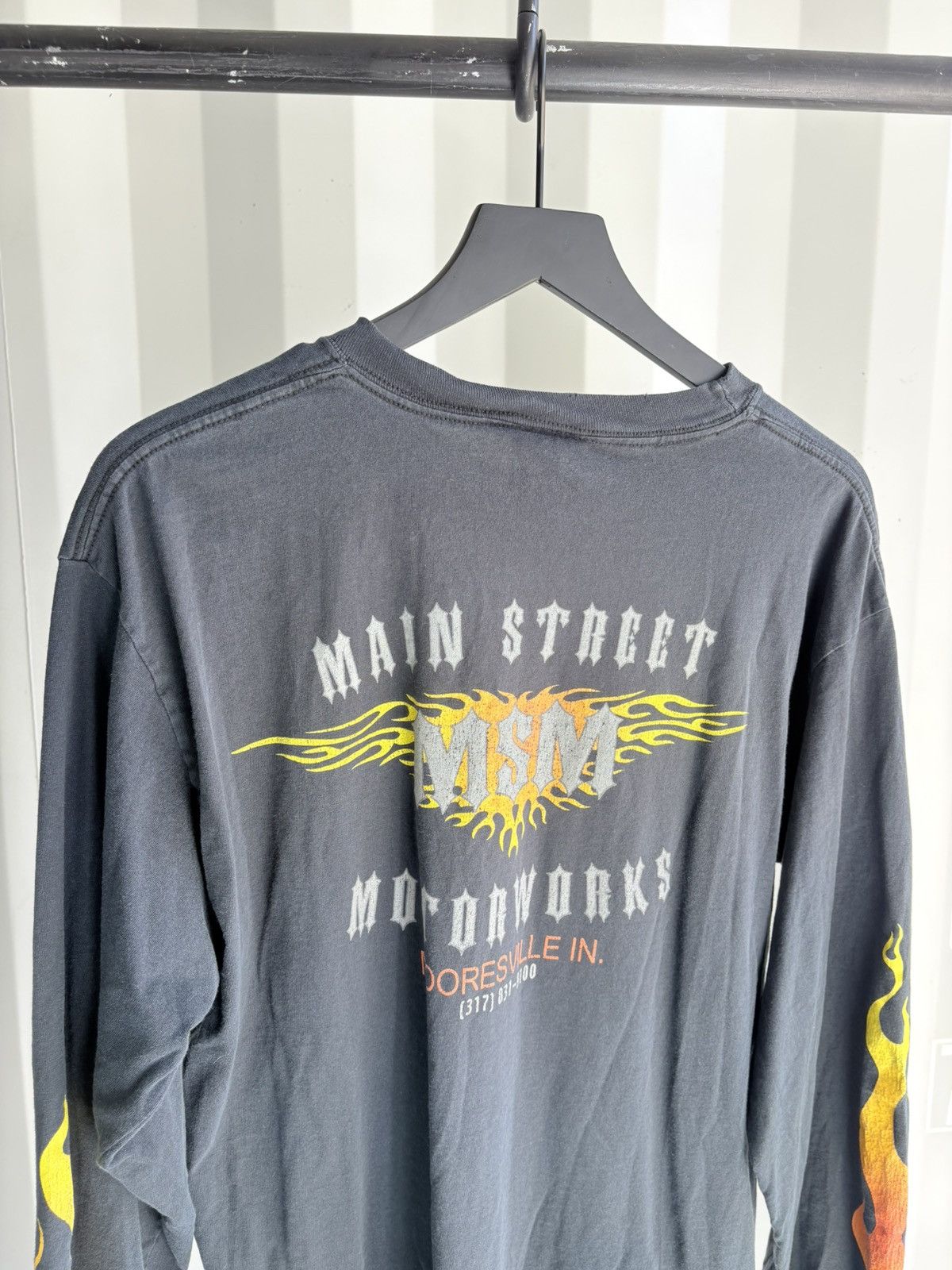 Vintage Flame Faded Distressed Shirt Thrashed ERD Grunge Size US L / EU 52-54 / 3 - 6 Thumbnail
