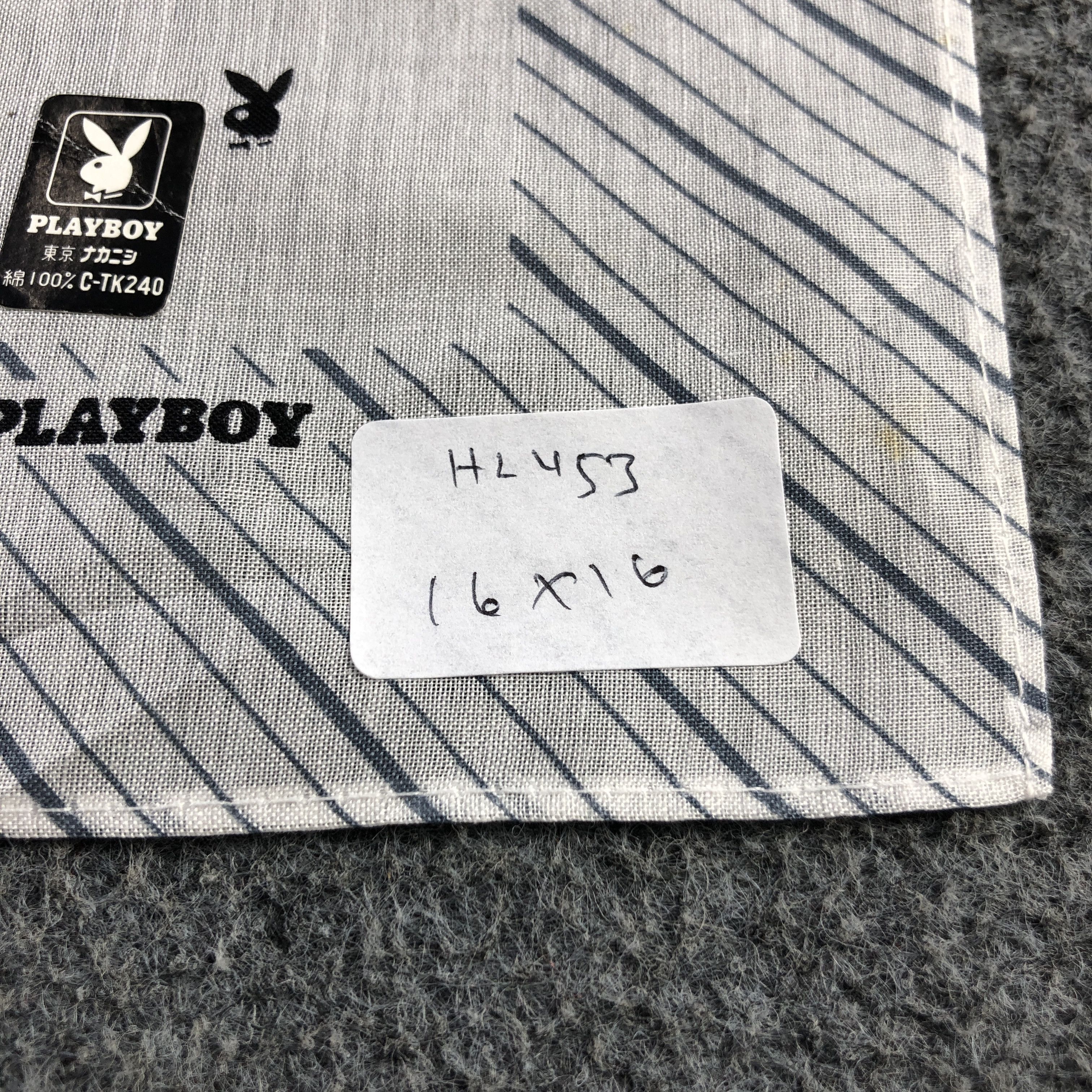 Japanese Brand × Playboy × Vintage Playboy Rabbit Head Handkerchief Neckerchief Bandana H2453 Size ONE SIZE - 8 Thumbnail