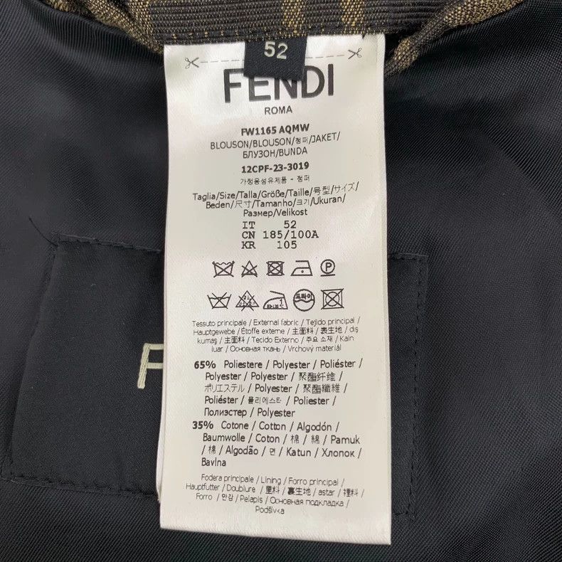 Fendi FENDI Contrast Monogram Printed Jacket Size US L / EU 52-54 / 3 - 6 Thumbnail