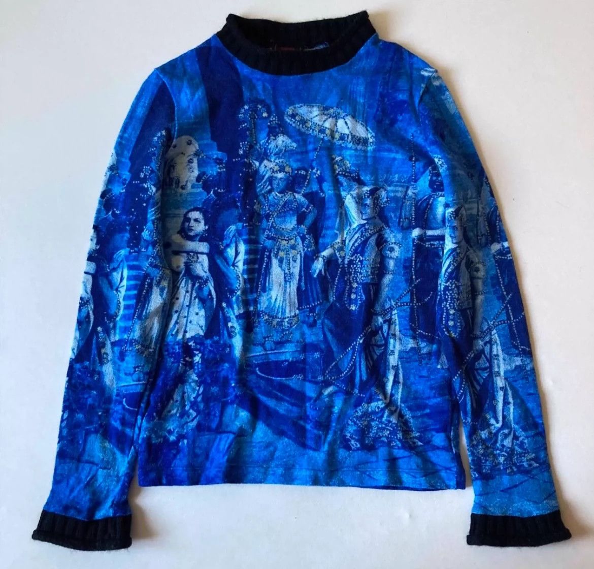 Jean Paul Gaultier Jean Paul Gaultier Figure painting wool sweater Size US M / EU 48-50 / 2 - 1 Thumbnail