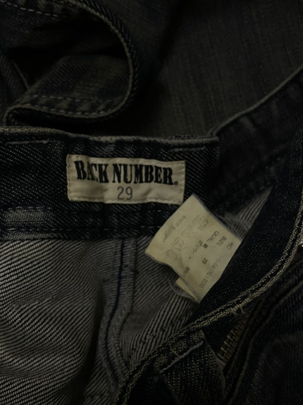 Japanese Brand Vintage 1990s Designer Back Number Mudwash Style Denim Size US 28 / EU 44 - 16 Thumbnail