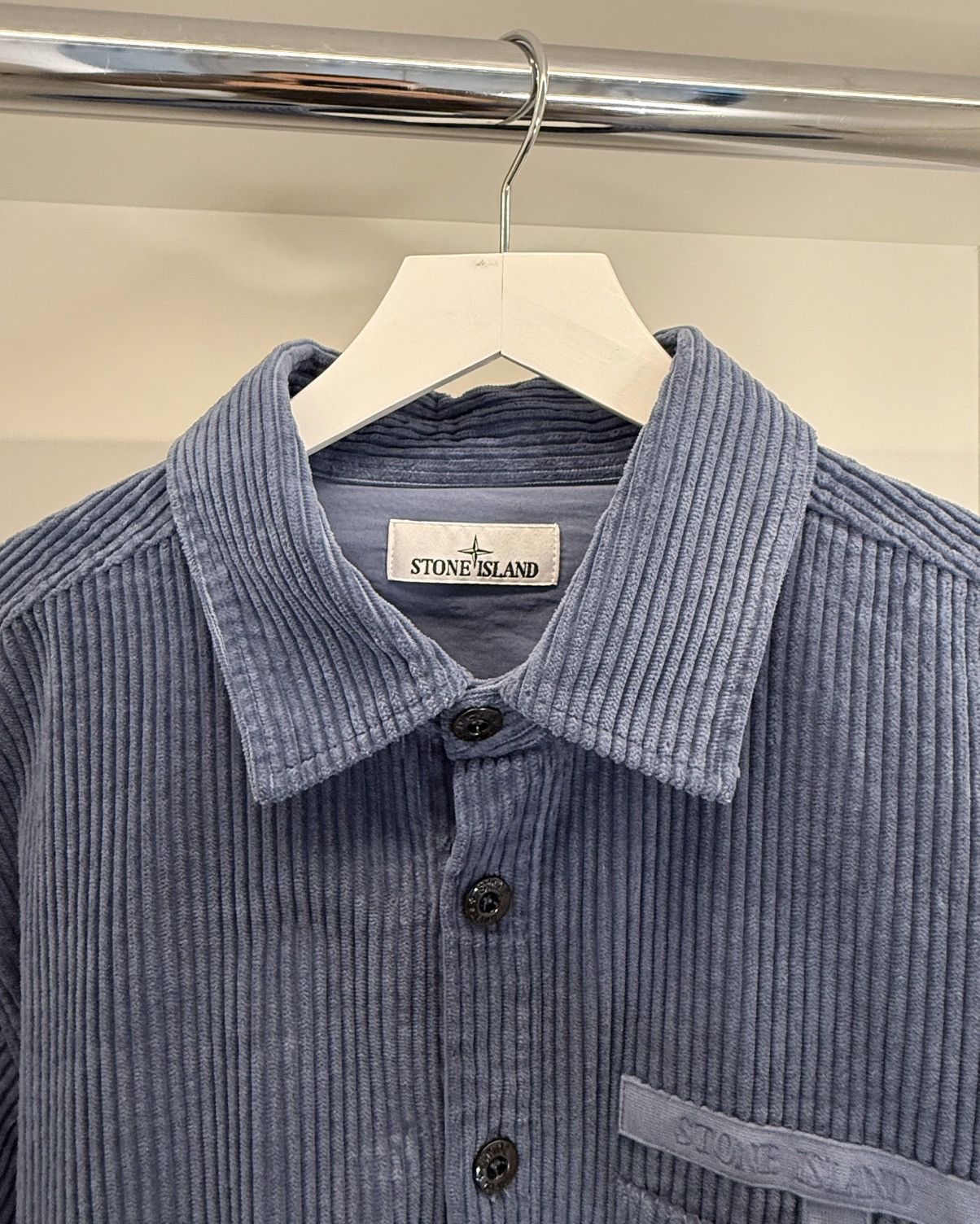 Stone Island LIKE NEW Jumbo Corduroy Overshirt – XL – Blue Size US XL / EU 56 / 4 - 3 Thumbnail