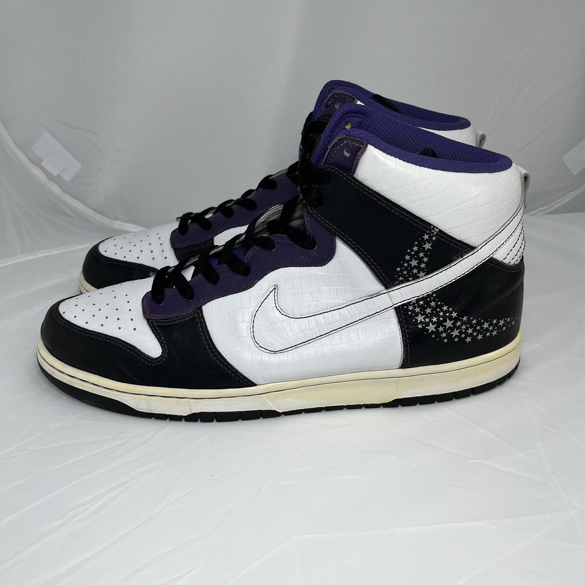 Nike × Vintage Vintage Rare 2006 Nike Dunk High Quasar Moon and Stars Drip Size US 13 / EU 46 - 5 Thumbnail