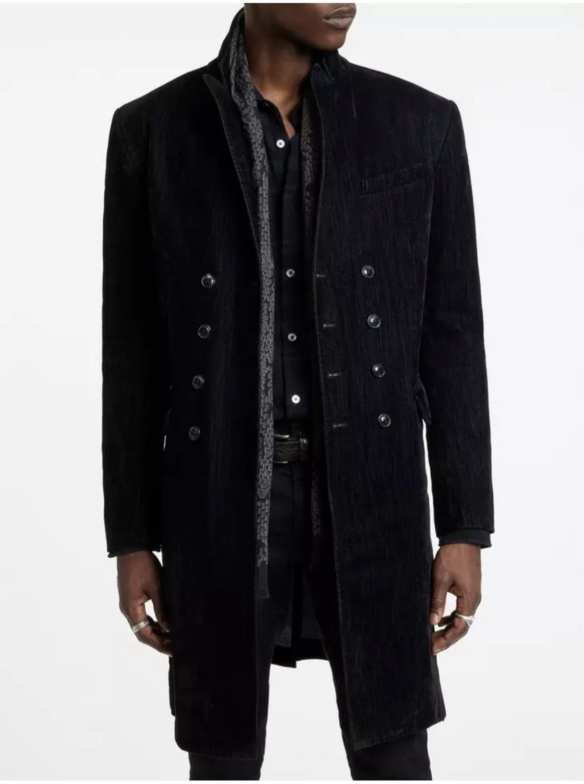 John Varvatos Flocked Velvet Coat EU 44 USA 34 Small Size US S / EU 44-46 / 1 - 2 Thumbnail