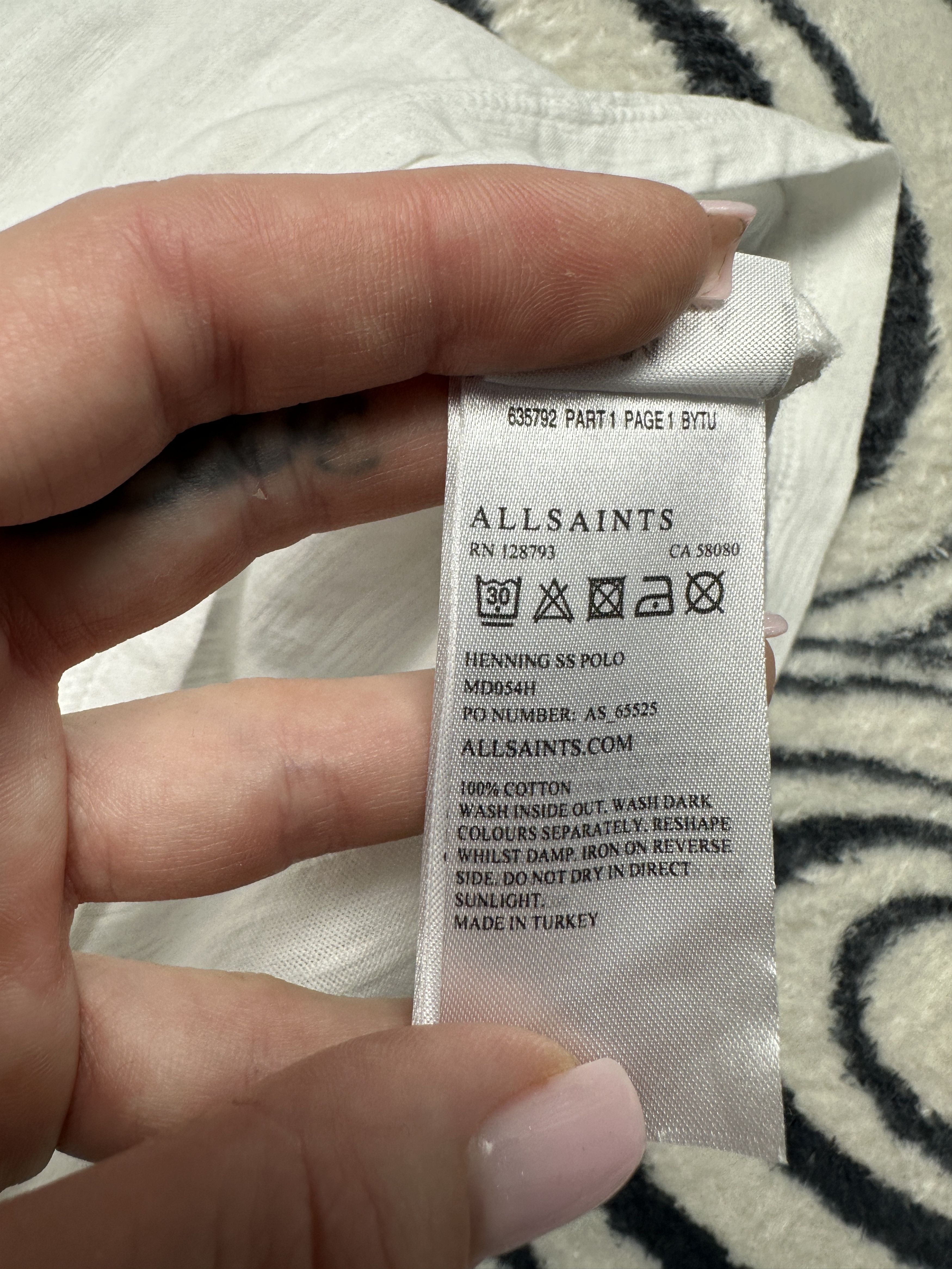 Allsaints AllSaints Henning SS Mens Polo Shirt Size US M / EU 48-50 / 2 - 5 Thumbnail