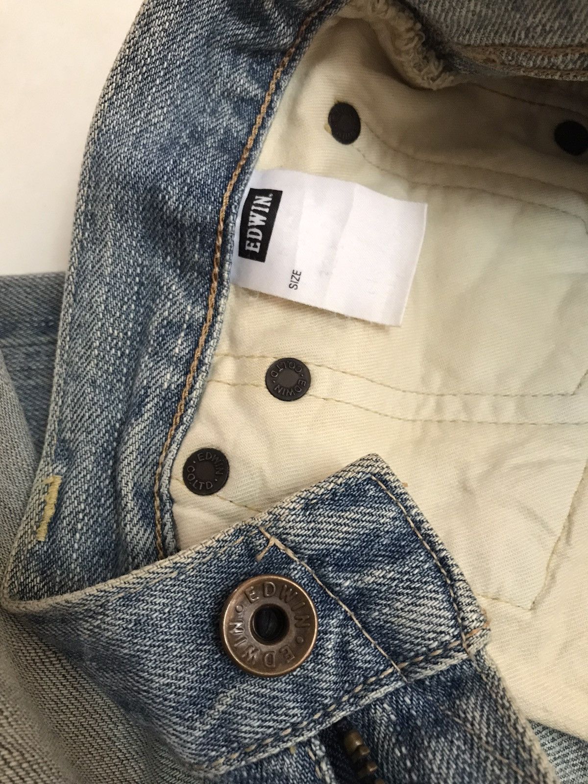 Edwin × Japanese Brand × Vintage Edwin 505ZX Selvedge Jeans Size US 33 - 6 Thumbnail