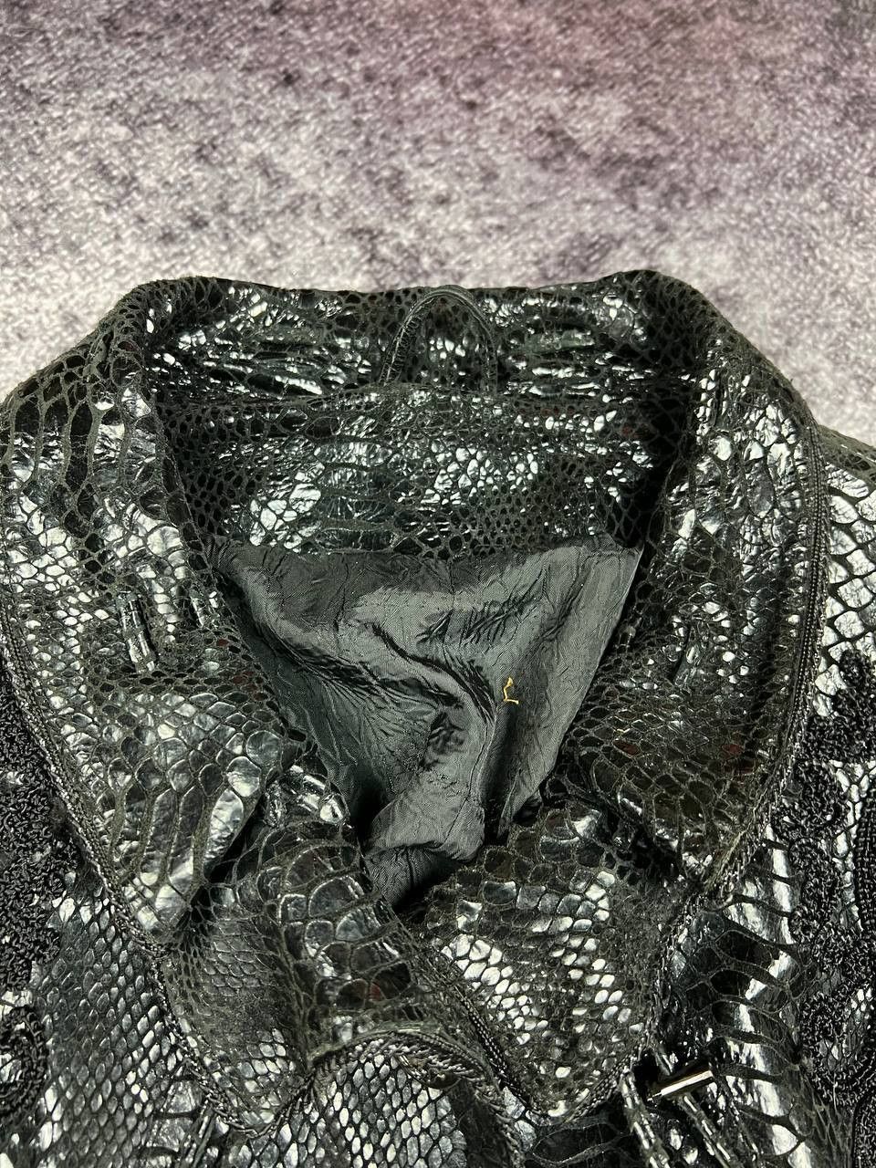 Hysteric Glamour Vintage Y2k Snakeskin Leather Lacquer Jacket Snake Print Size L / US 10 / IT 46 - 14 Thumbnail