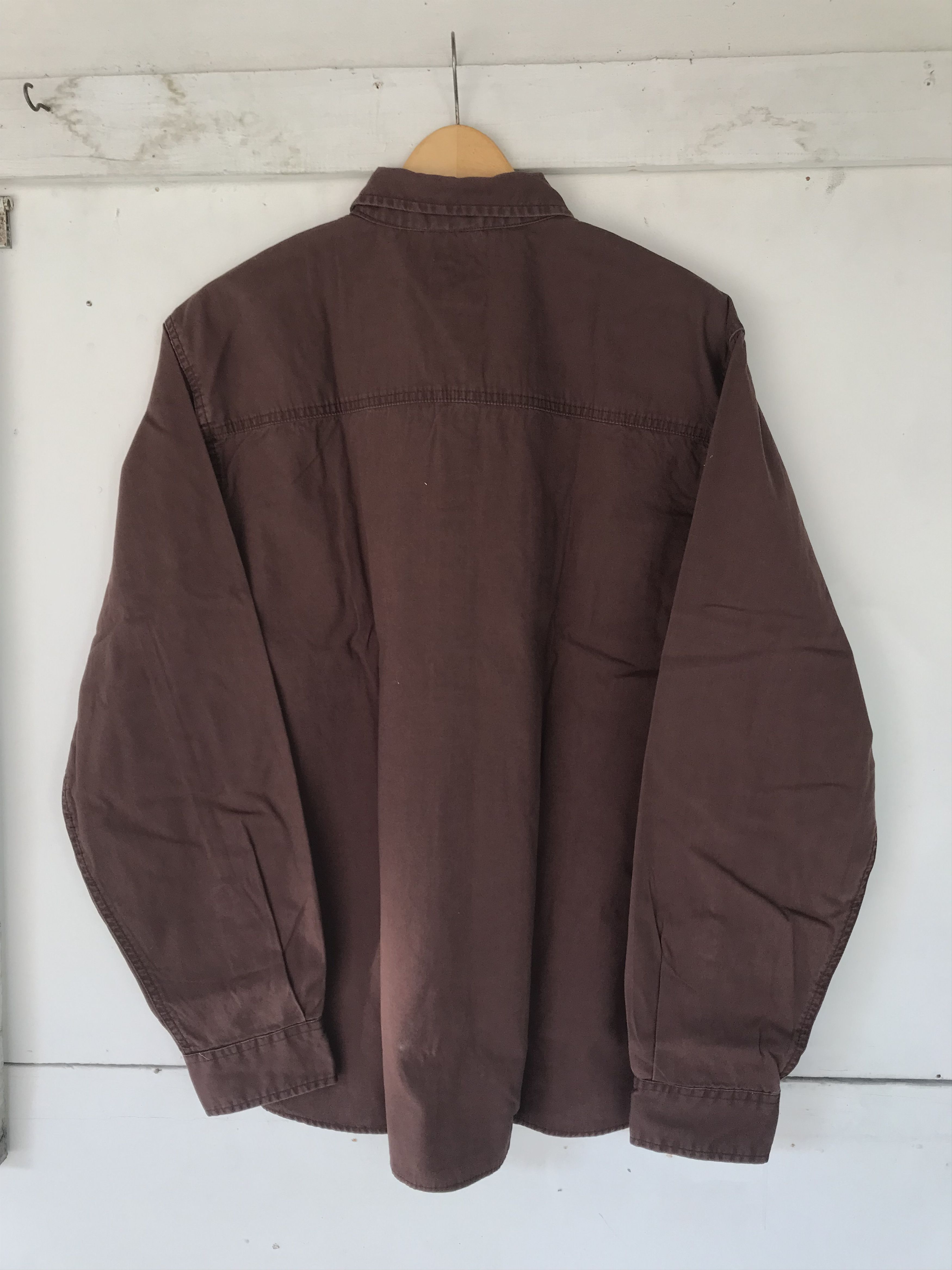 Carhartt × Vintage Vintage Brown Carhartt Shirts Size US L / EU 52-54 / 3 - 5 Thumbnail