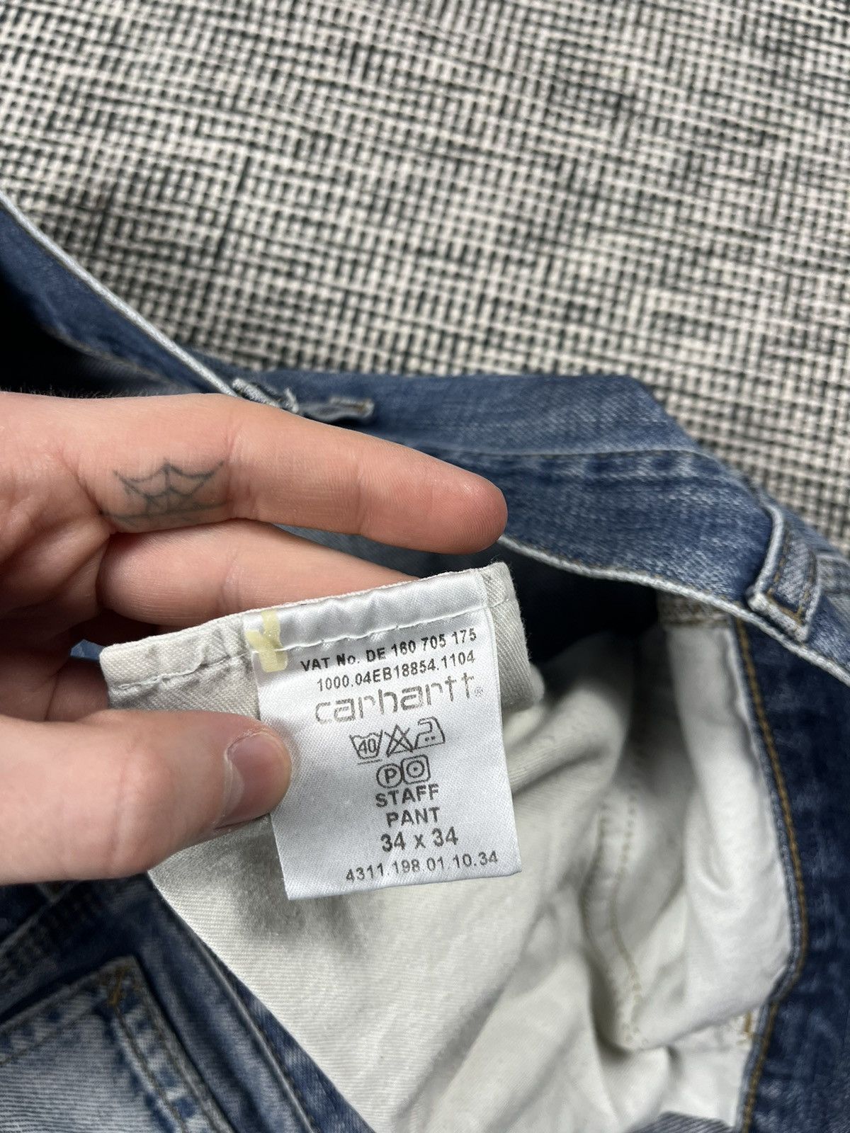 Carhartt × Vintage vintage y2k carhartt staff pant loose fit patch logo jeans Size US 36 / EU 52 - 5 Thumbnail