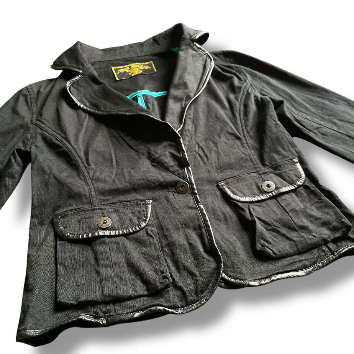 Von Dutch VINTAGE VON DUTCH COTTON + LEATHER JACKET Size M / US 6-8 / IT 42-44 - 6 Thumbnail