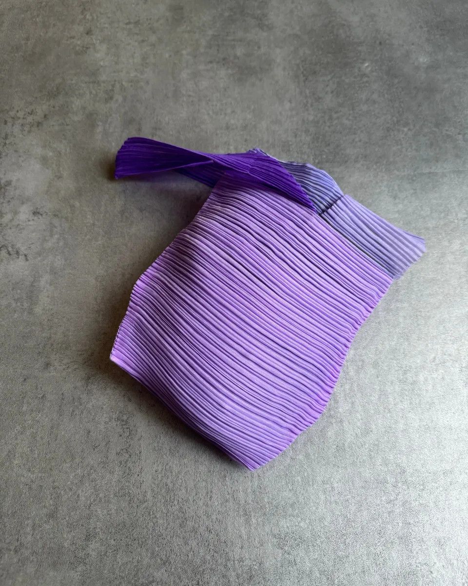 Issey Miyake × Vintage SS2024 Issey Miyake Pleats Please Polyester Purple Tote Bags Size ONE SIZE - 2 Thumbnail