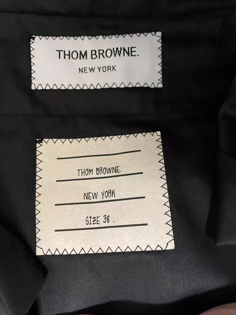 Thom Browne Thom BrowneDark four bars black suit 2503-Nextarrow Size 25" / US 0 / IT 36 - 3 Thumbnail