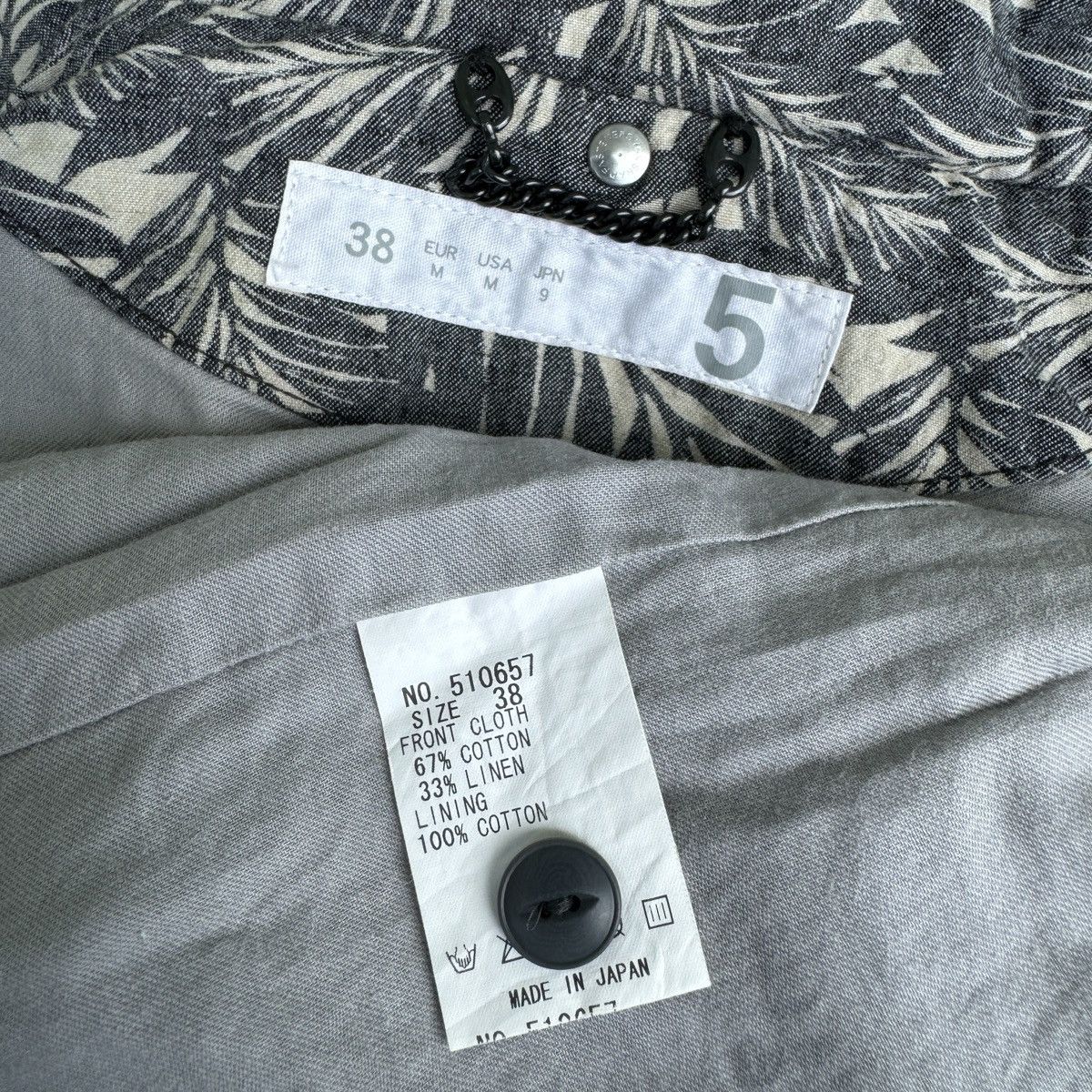 Japanese Brand Japanese Brand 5-five tropical Printed Jacket Size XS / US 0-2 / IT 36-38 - 8 Thumbnail